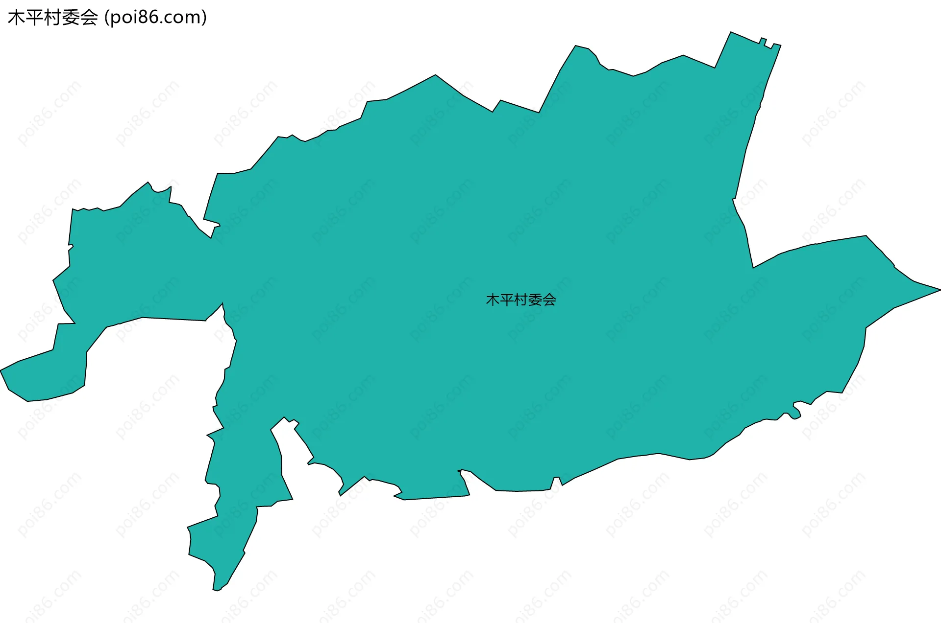 木平村委会边界地图