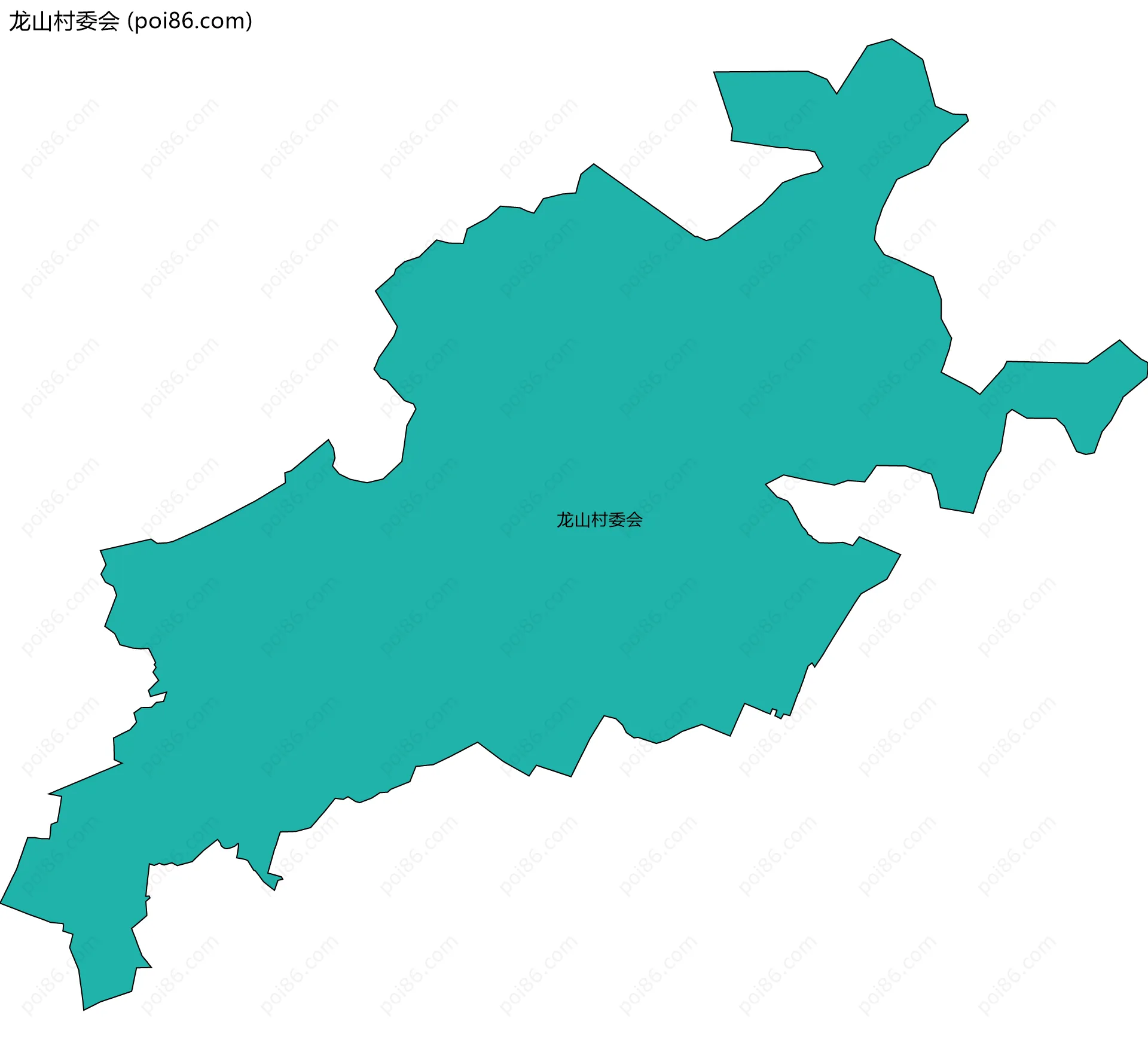 龙山村委会边界地图