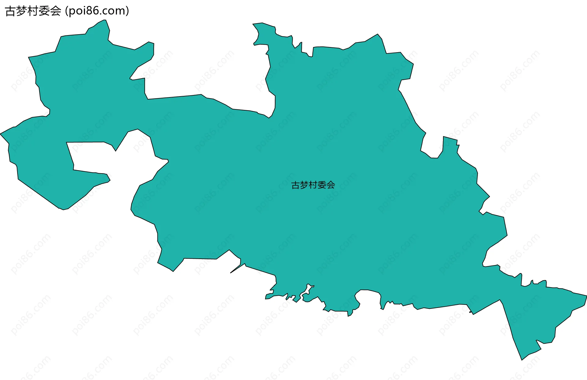 古梦村委会边界地图
