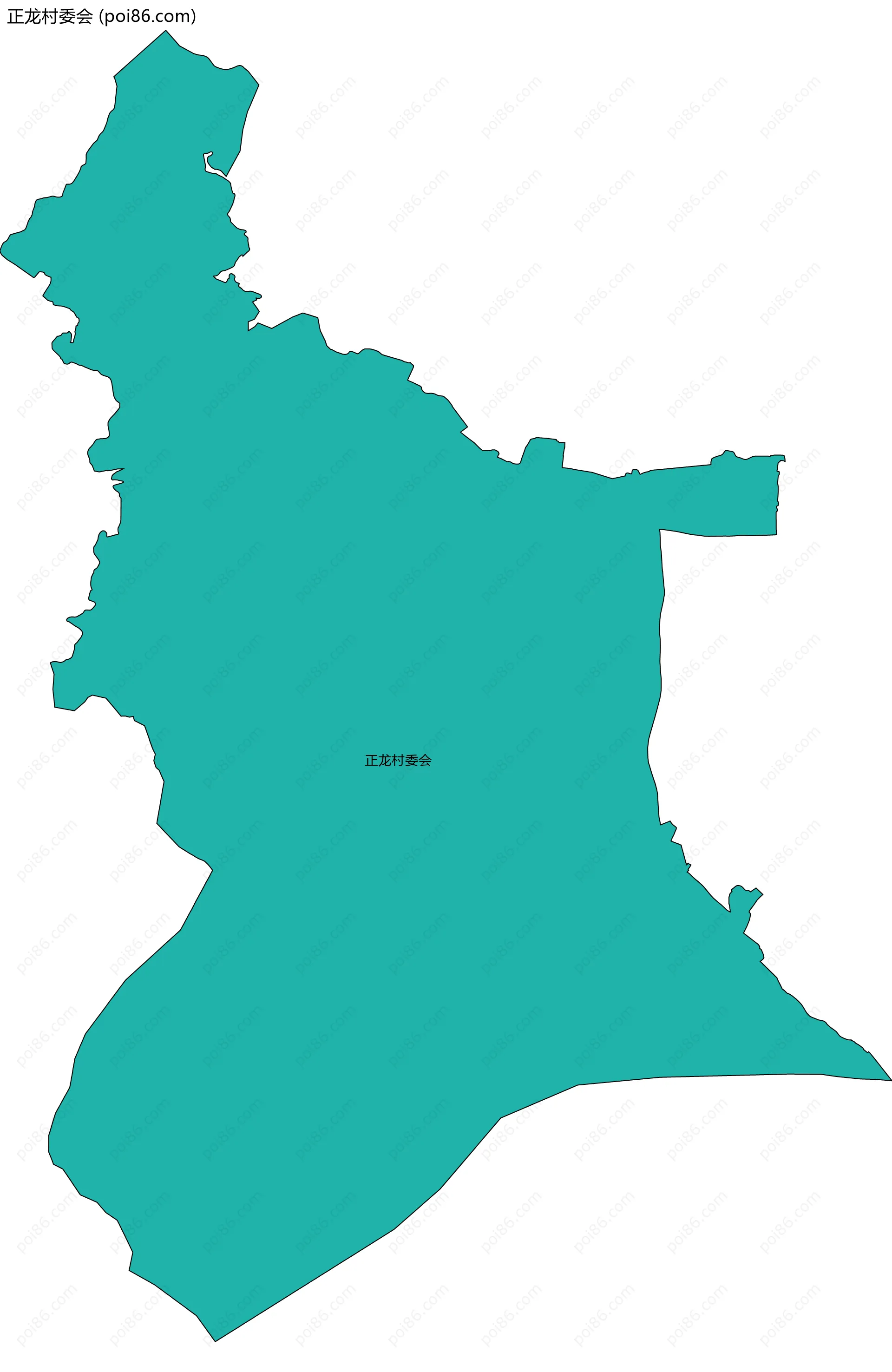正龙村委会边界地图