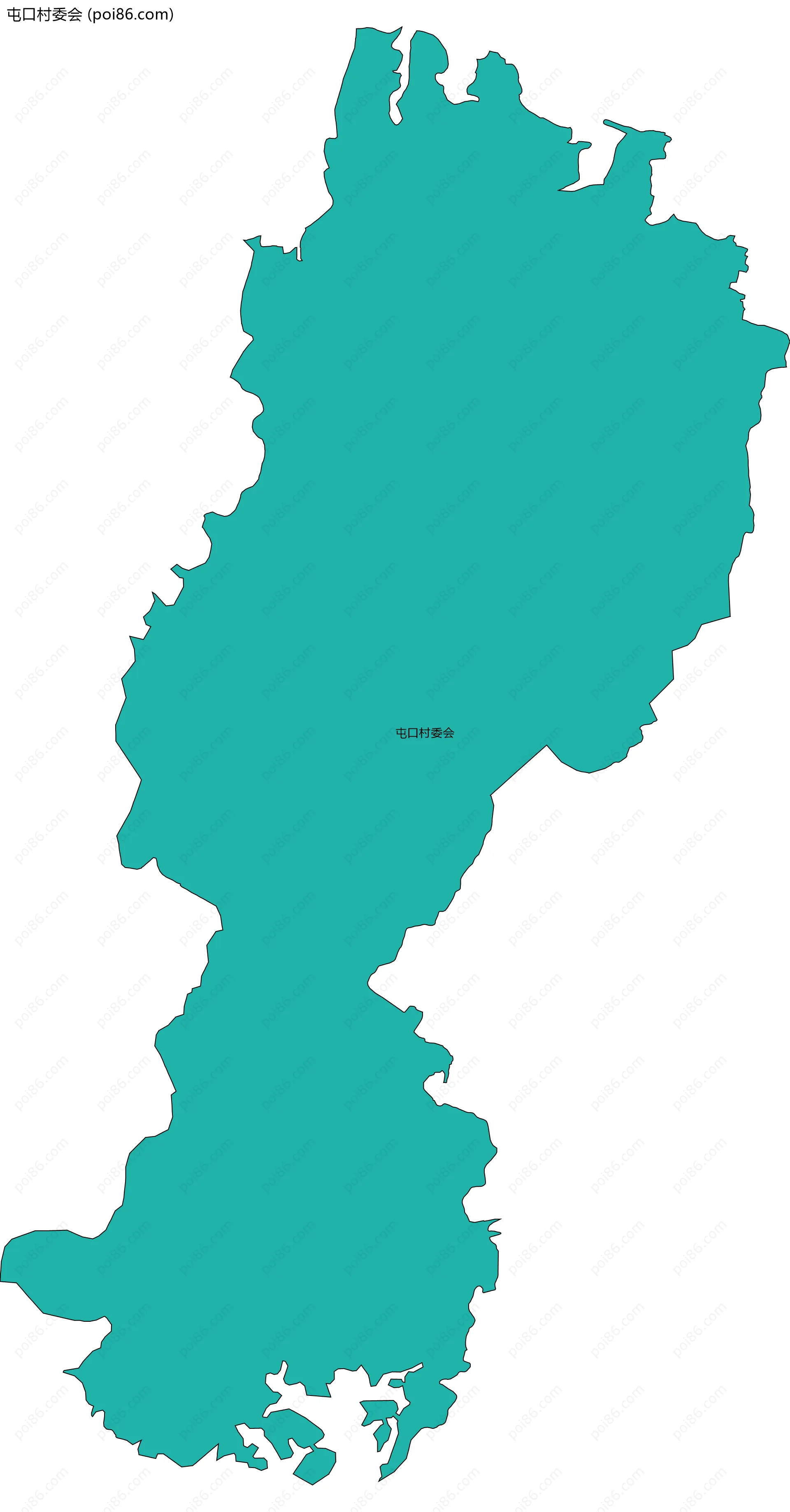 屯口村委会边界地图