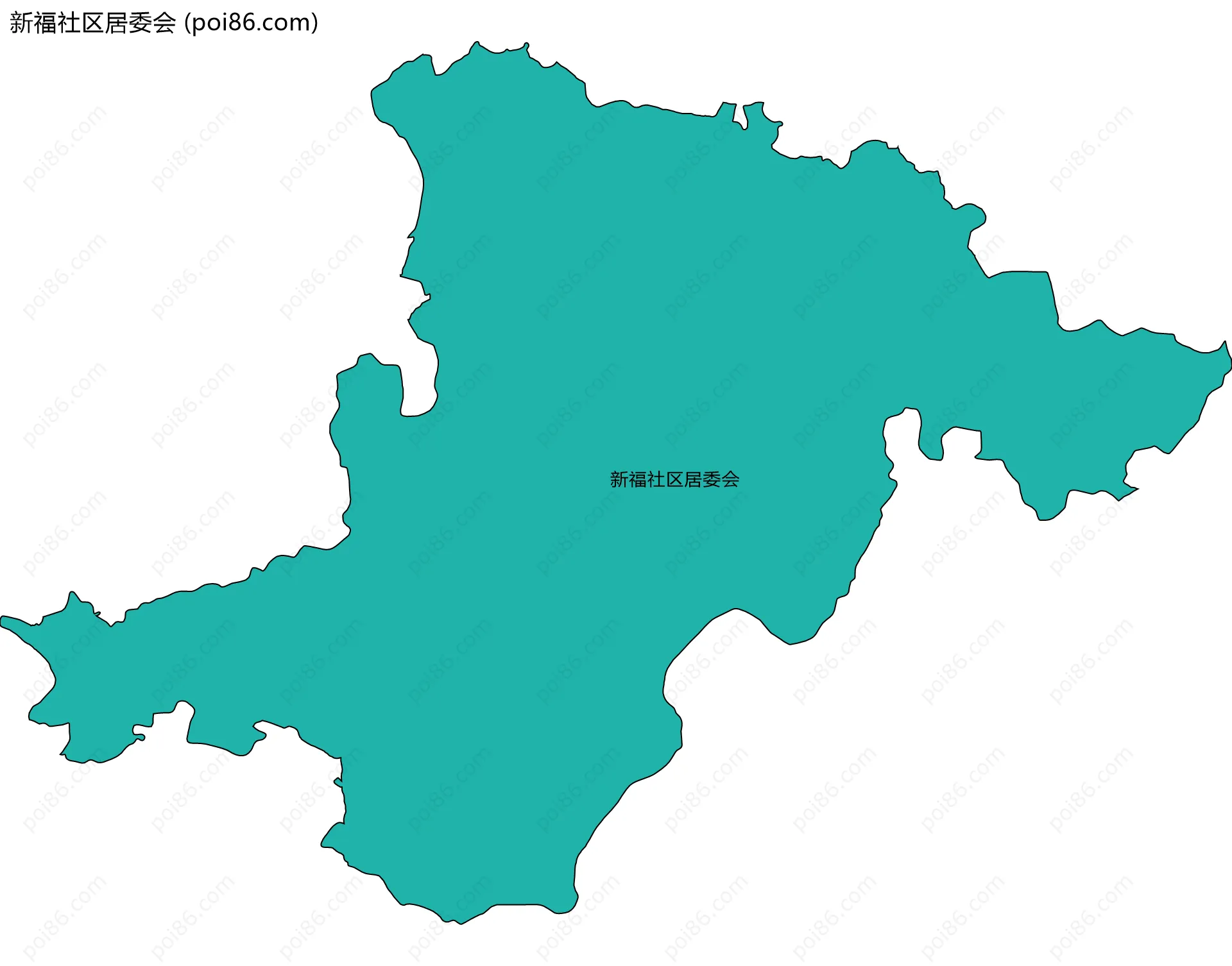 新福社区居委会边界地图