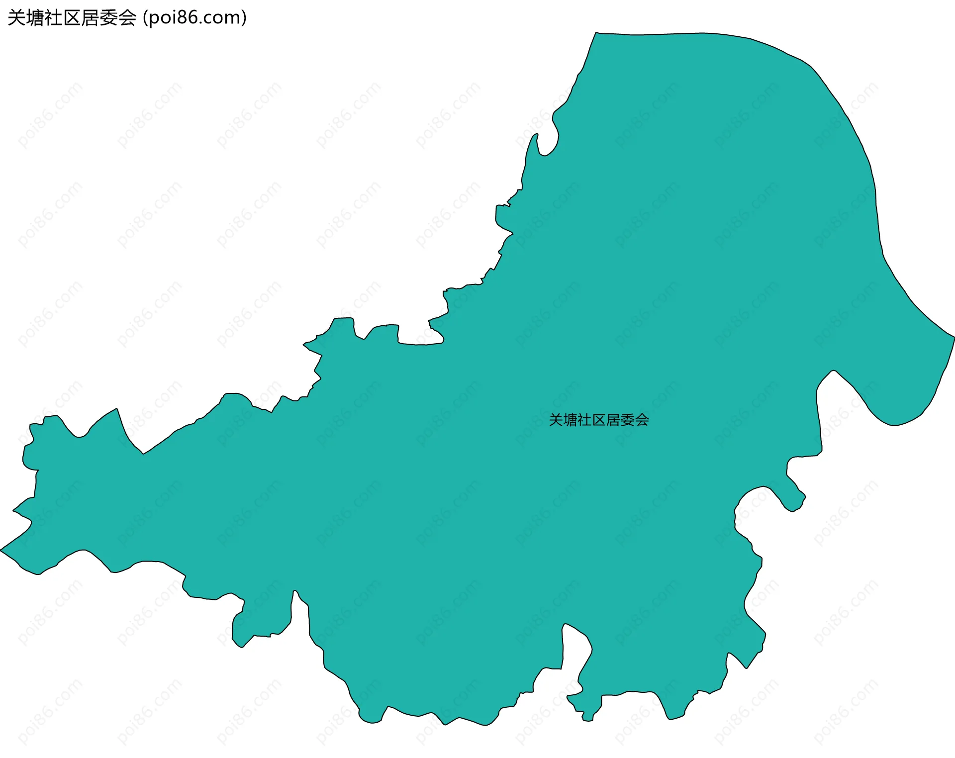 关塘社区居委会边界地图