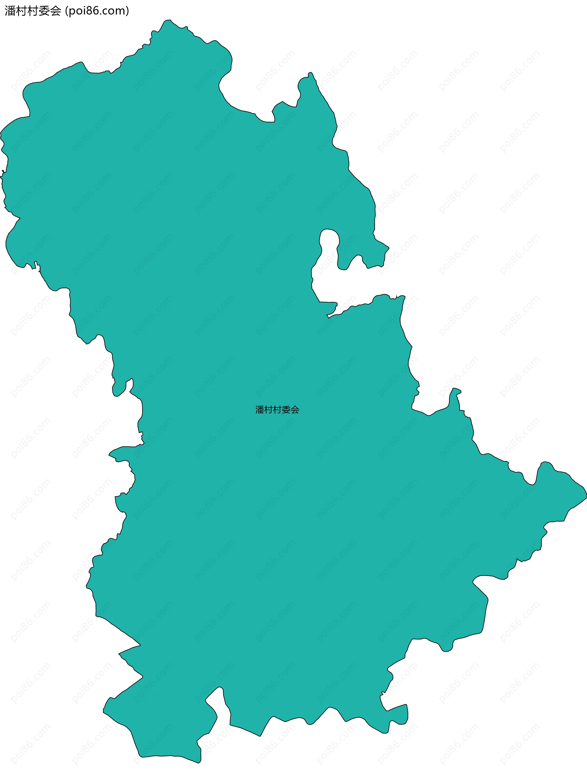 潘村村委会边界地图