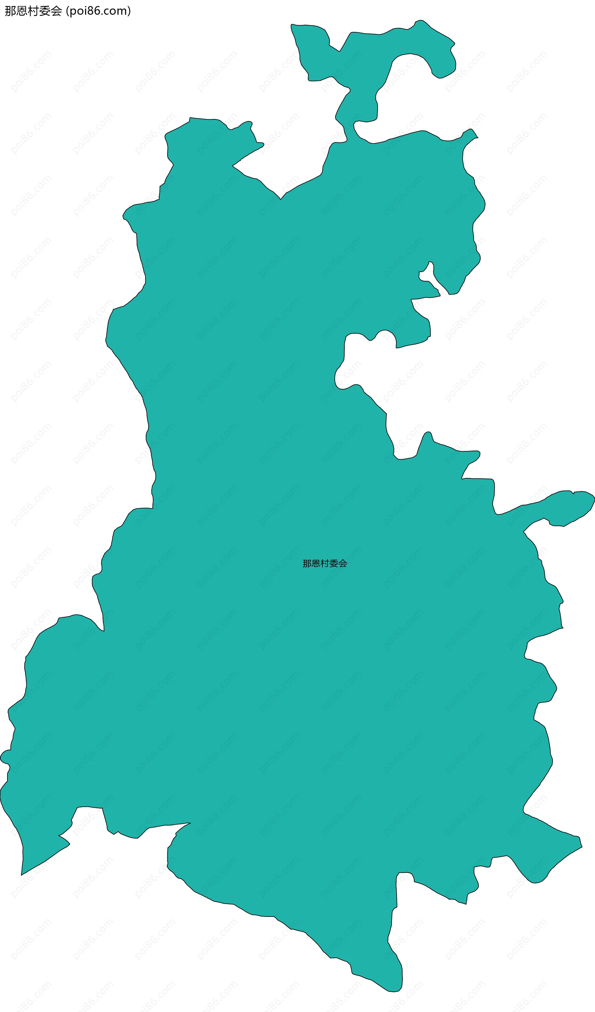 那恩村委会边界地图