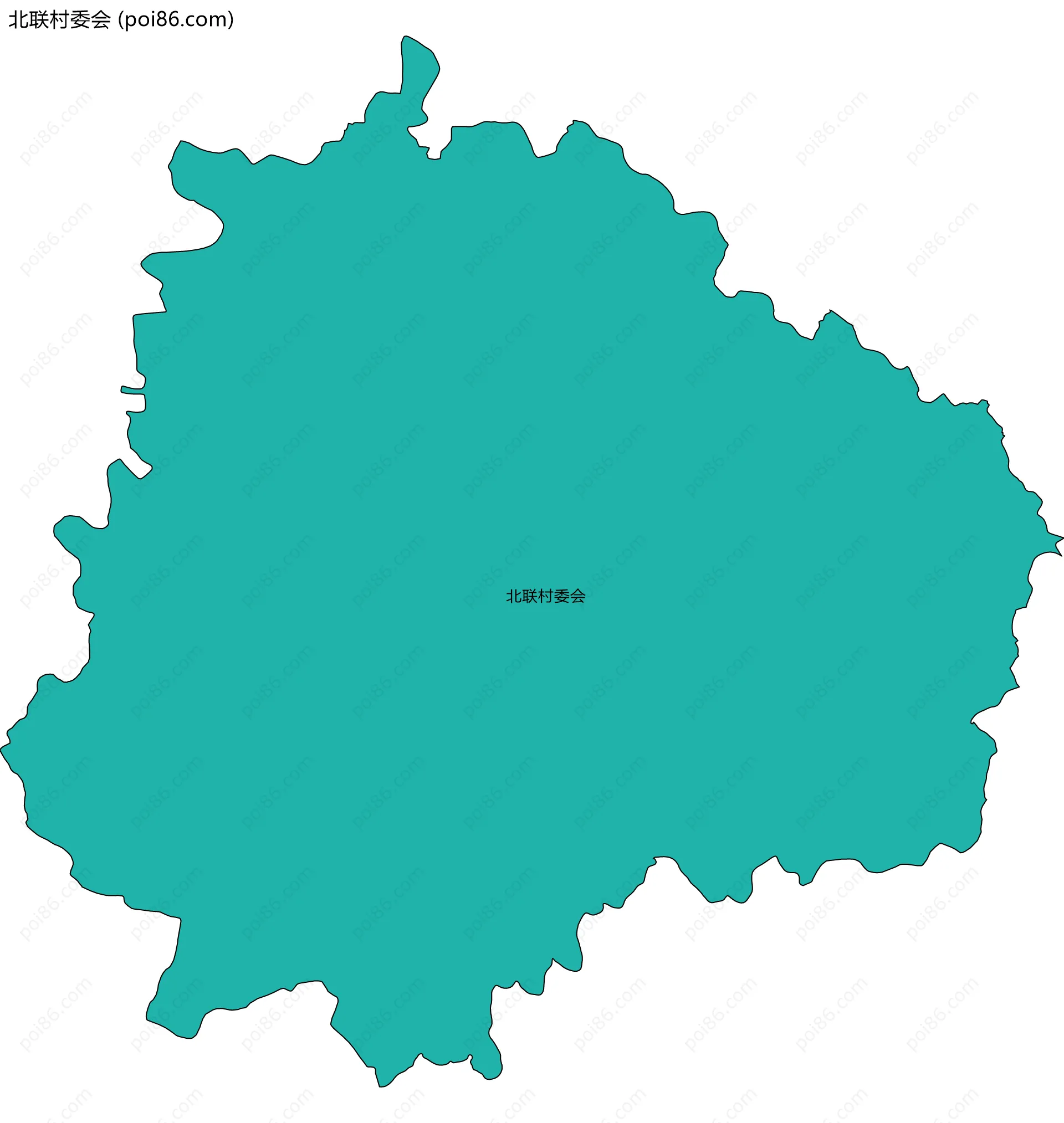 北联村委会边界地图
