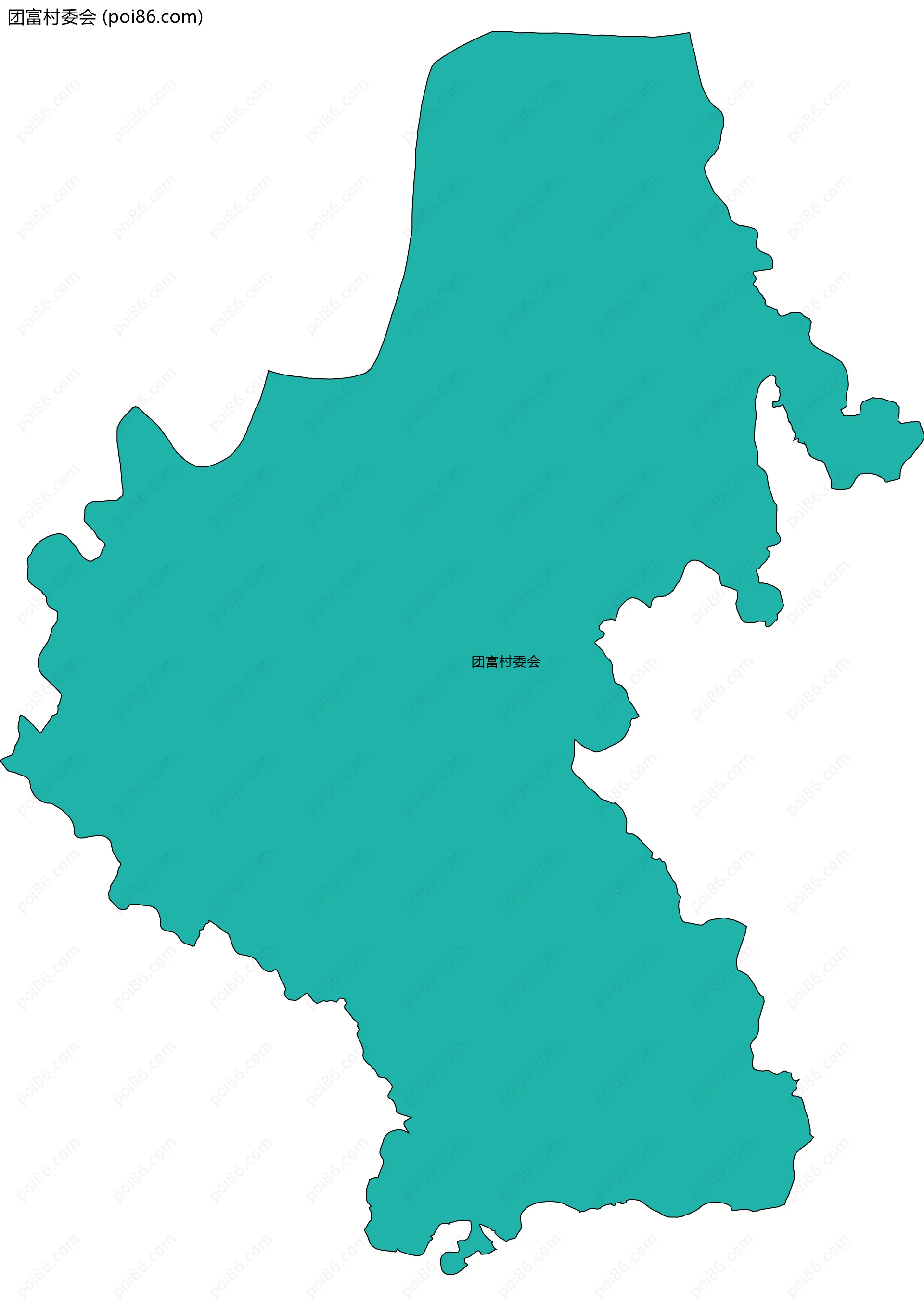 团富村委会边界地图