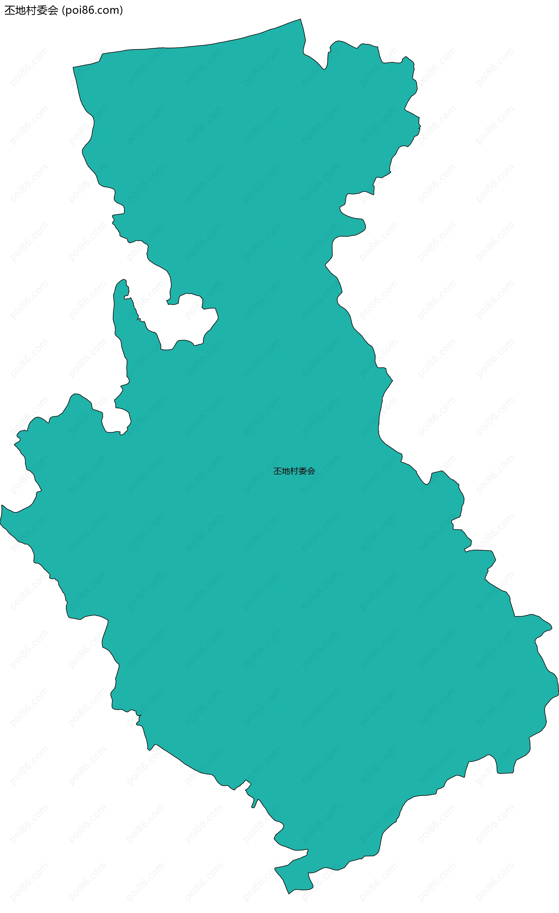 丕地村委会边界地图