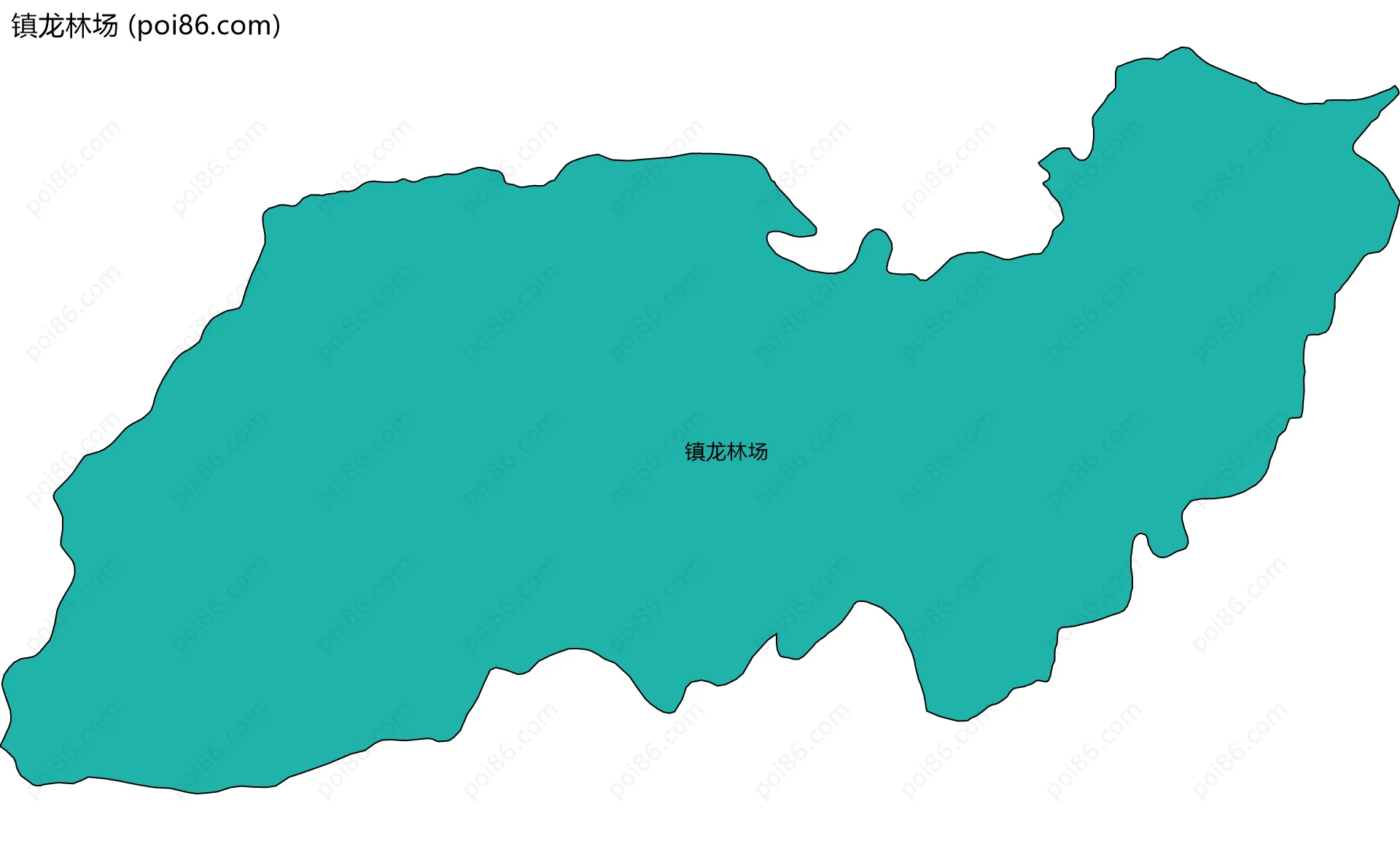 镇龙林场边界地图