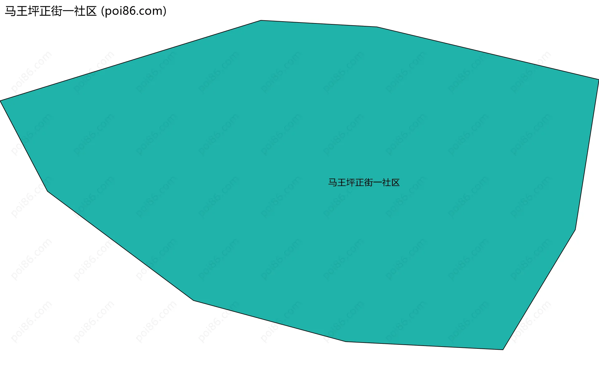 马王坪正街一社区边界地图