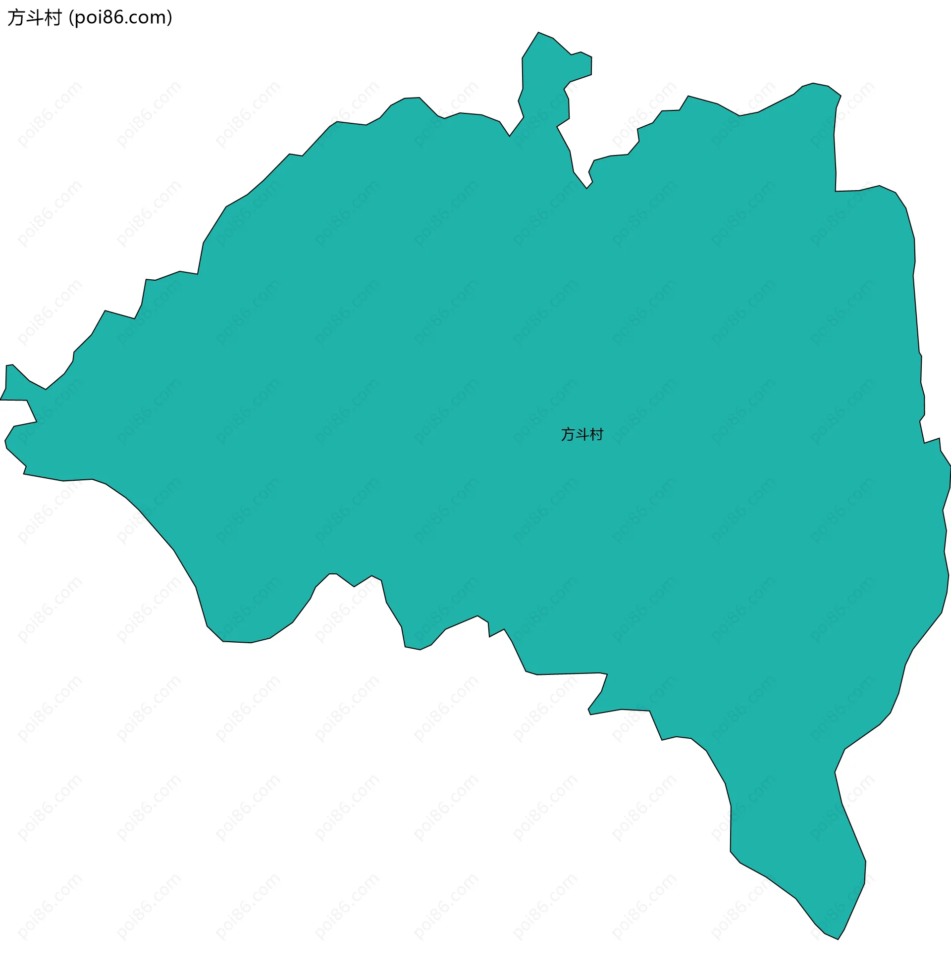 方斗村边界地图