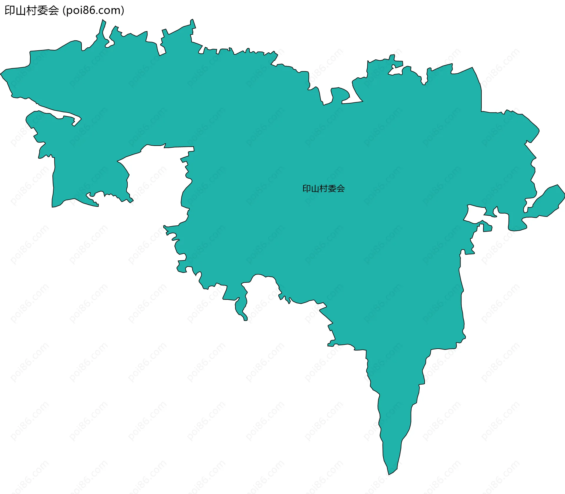 印山村委会边界地图