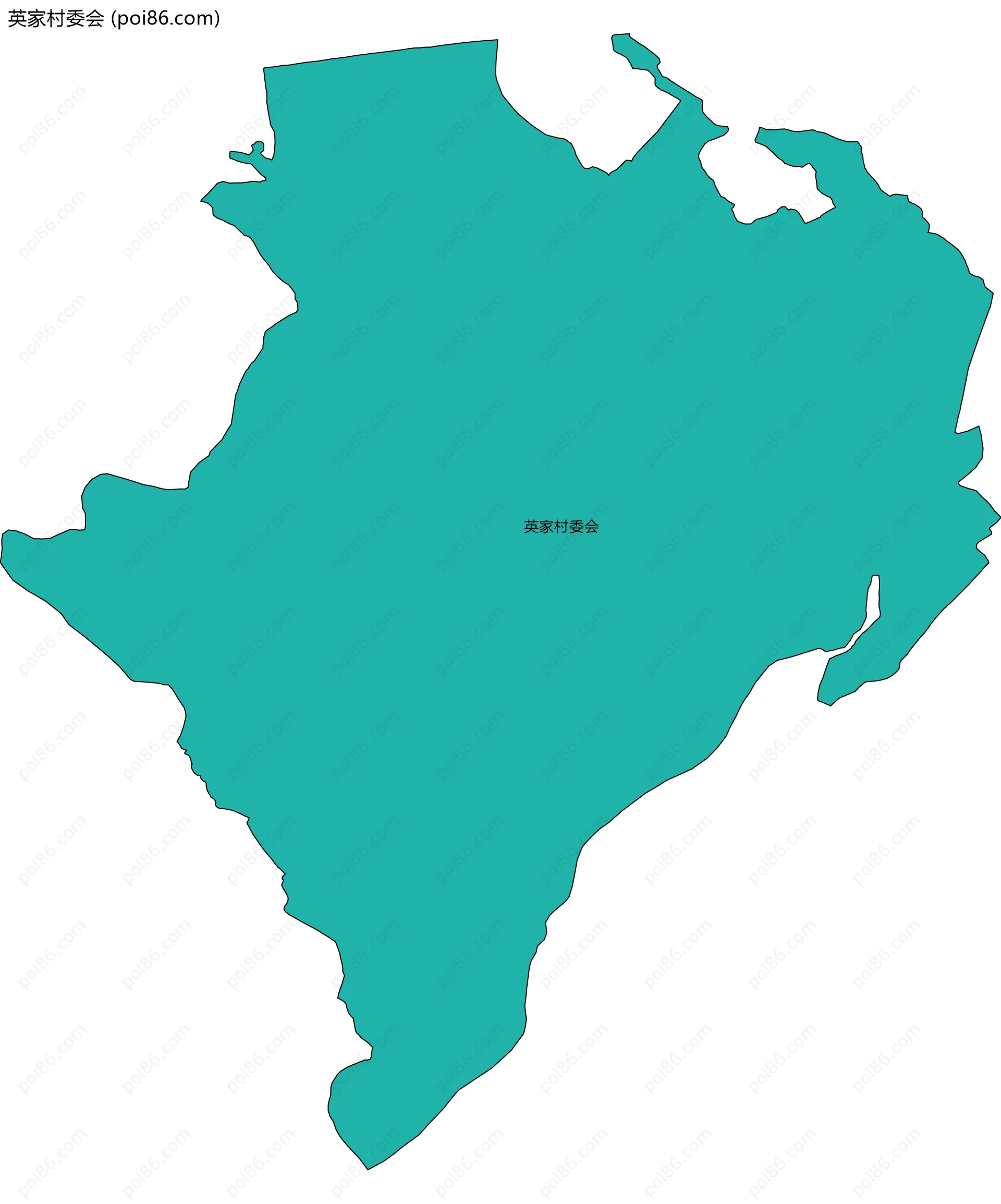 英家村委会边界地图