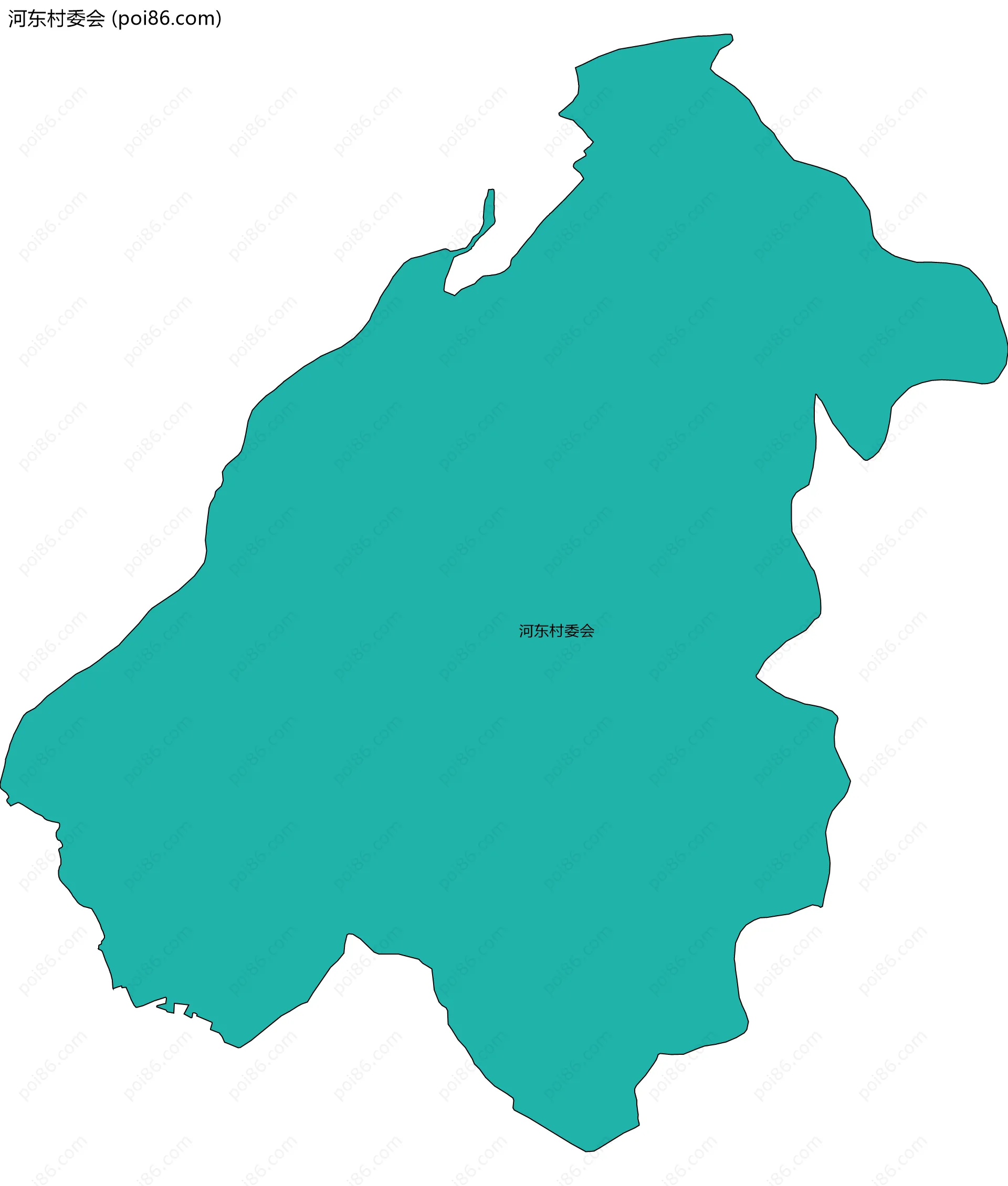 河东村委会边界地图
