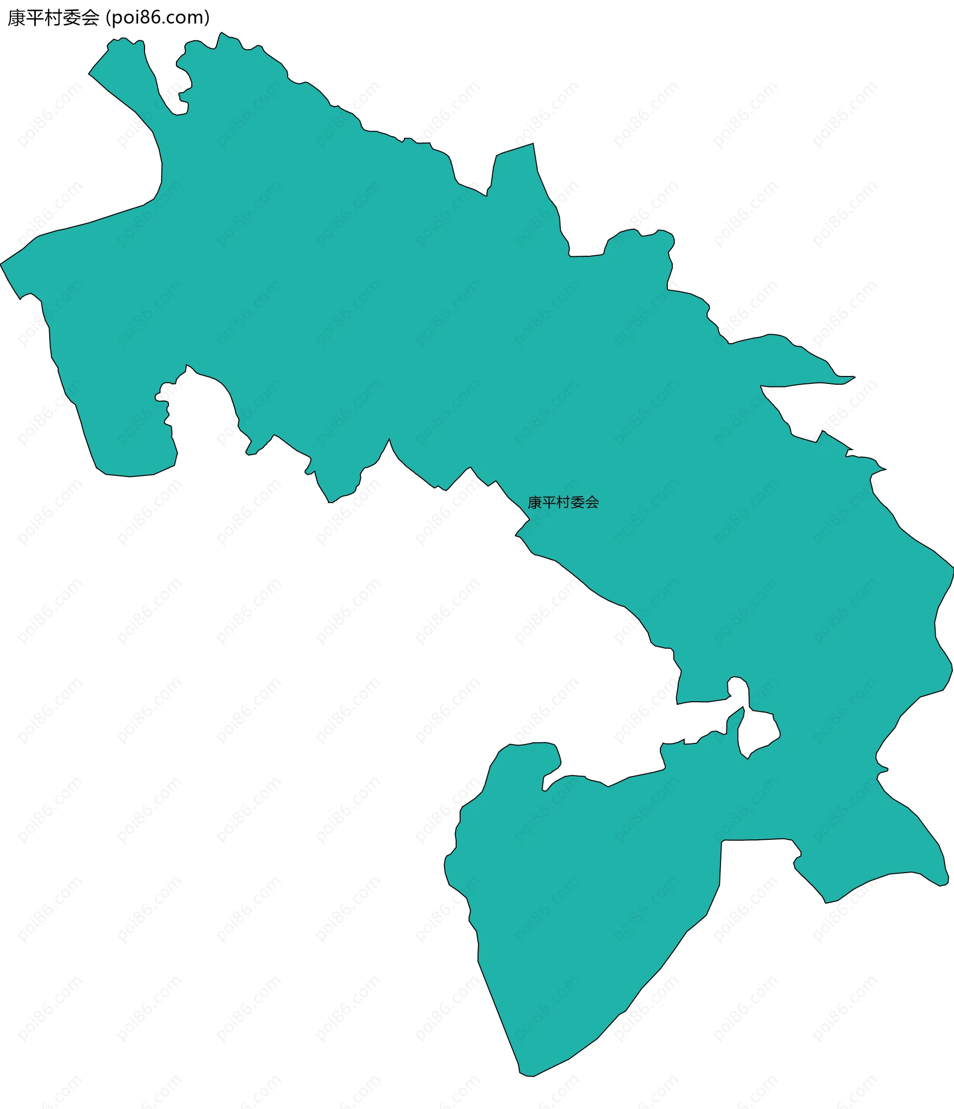 康平村委会边界地图