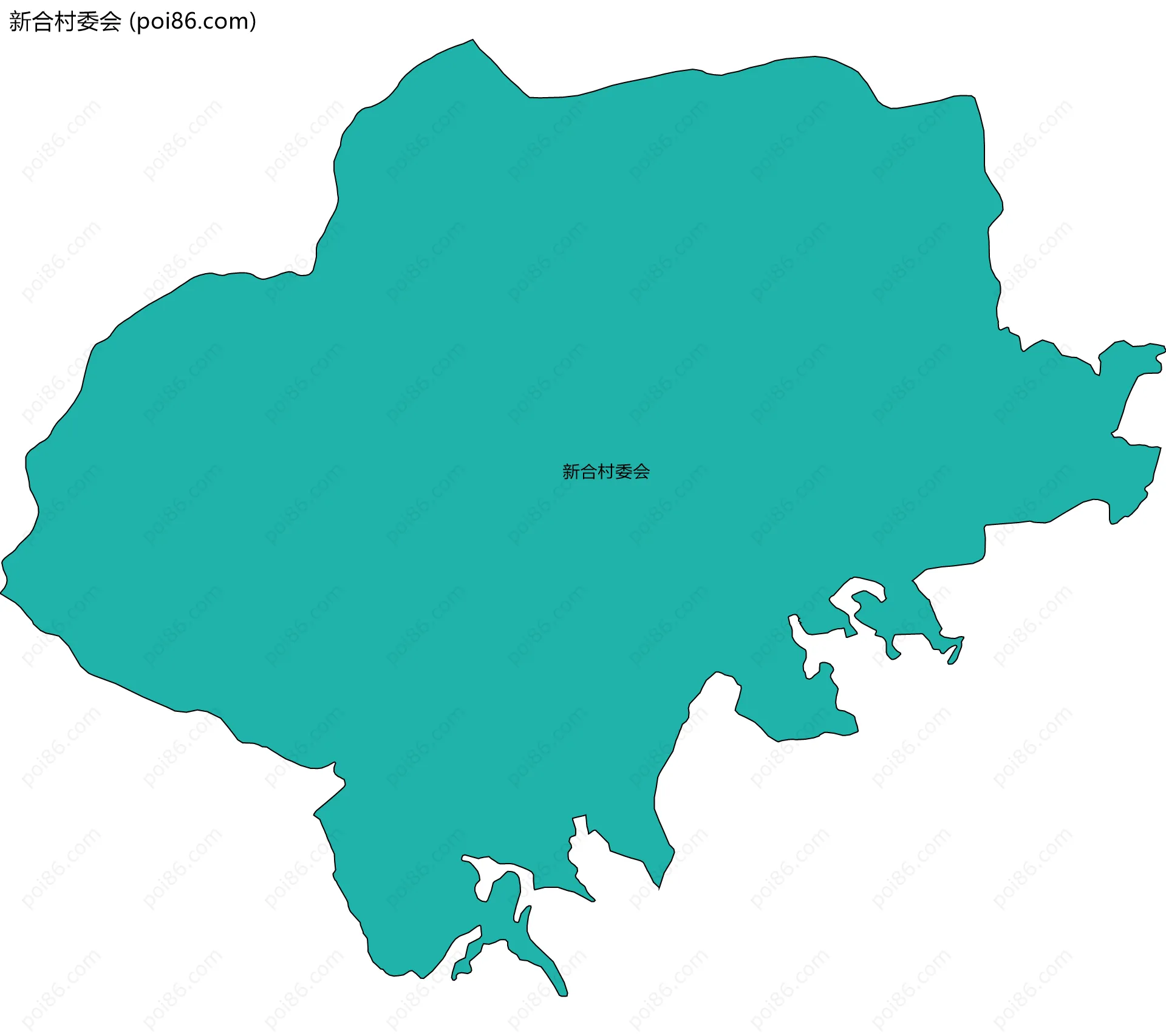 新合村委会边界地图