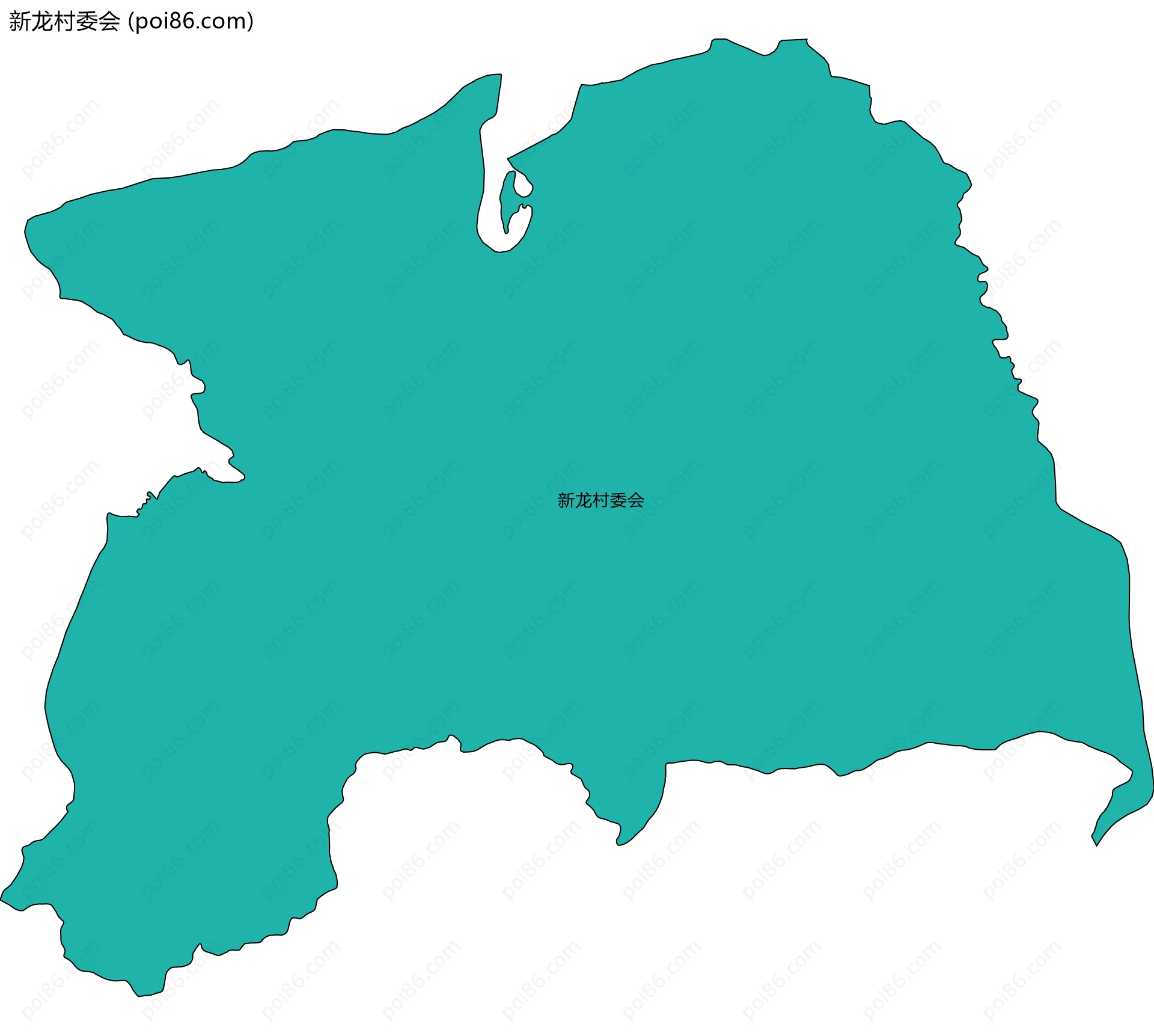 新龙村委会边界地图