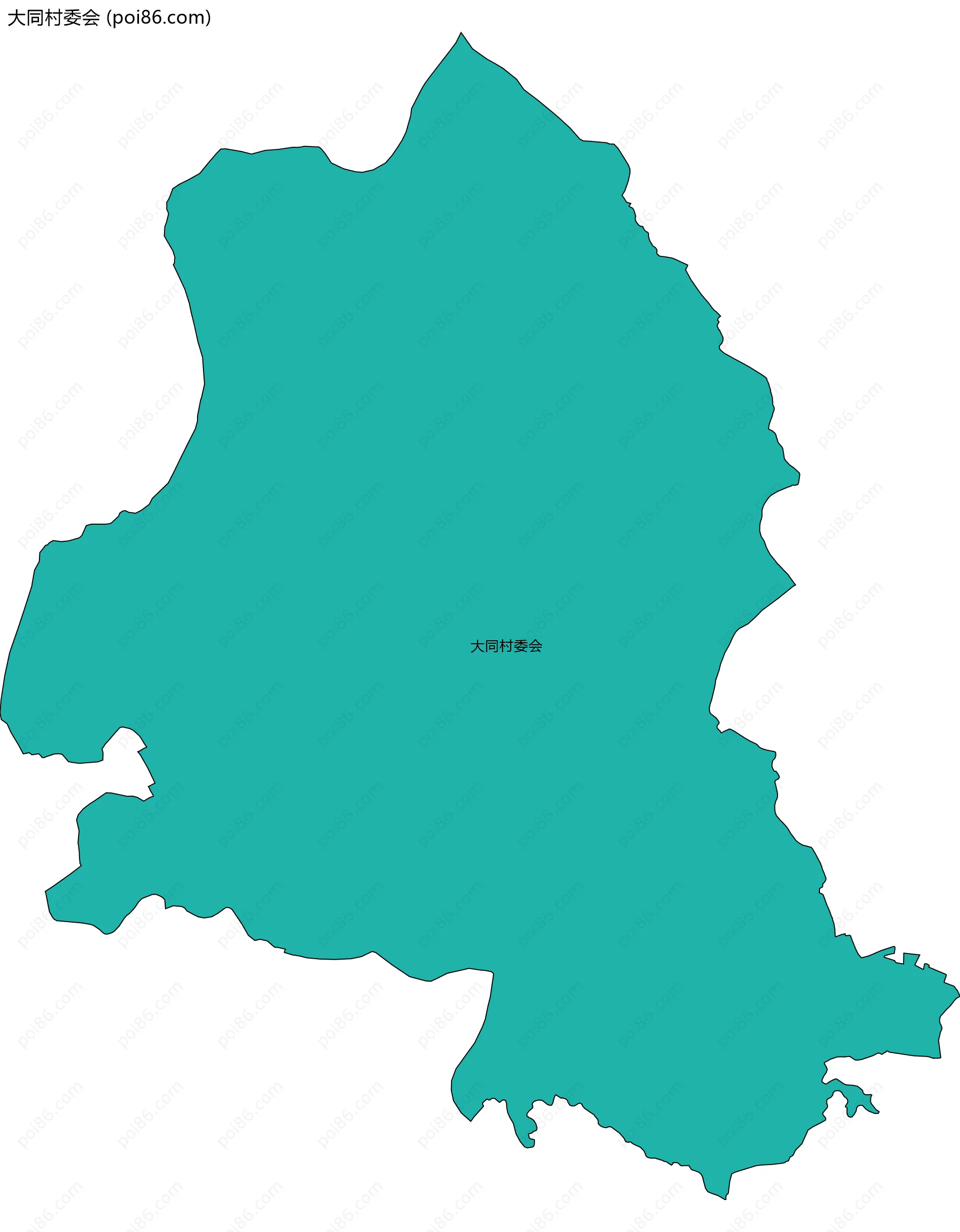 大同村委会边界地图