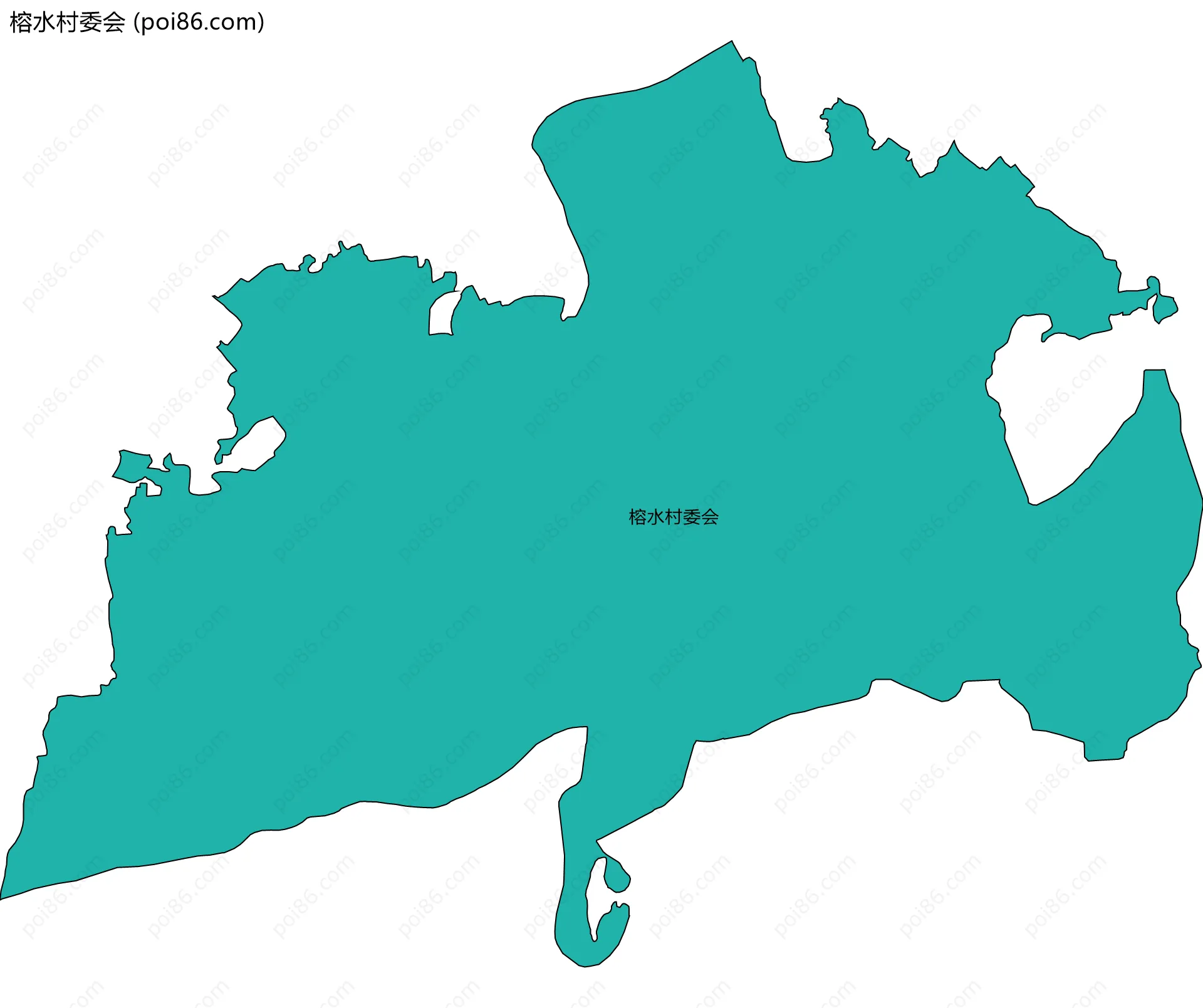 榕水村委会边界地图