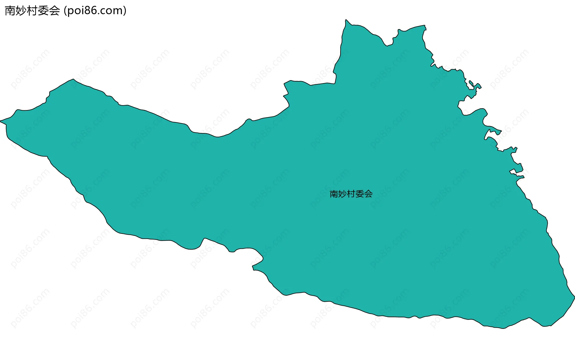 南妙村委会边界地图