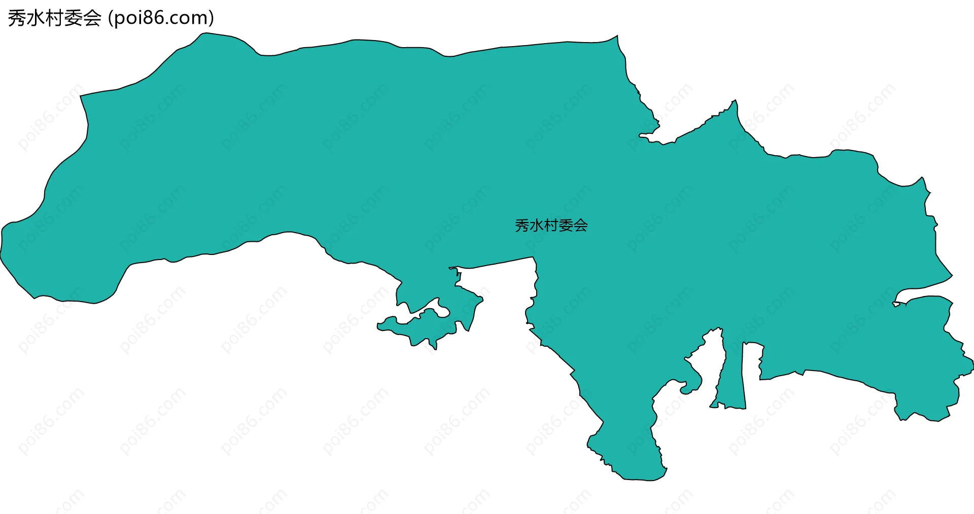 秀水村委会边界地图