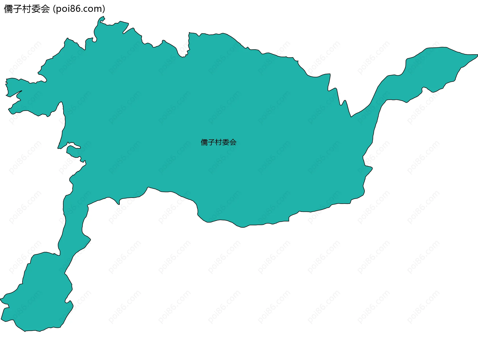 儒子村委会边界地图