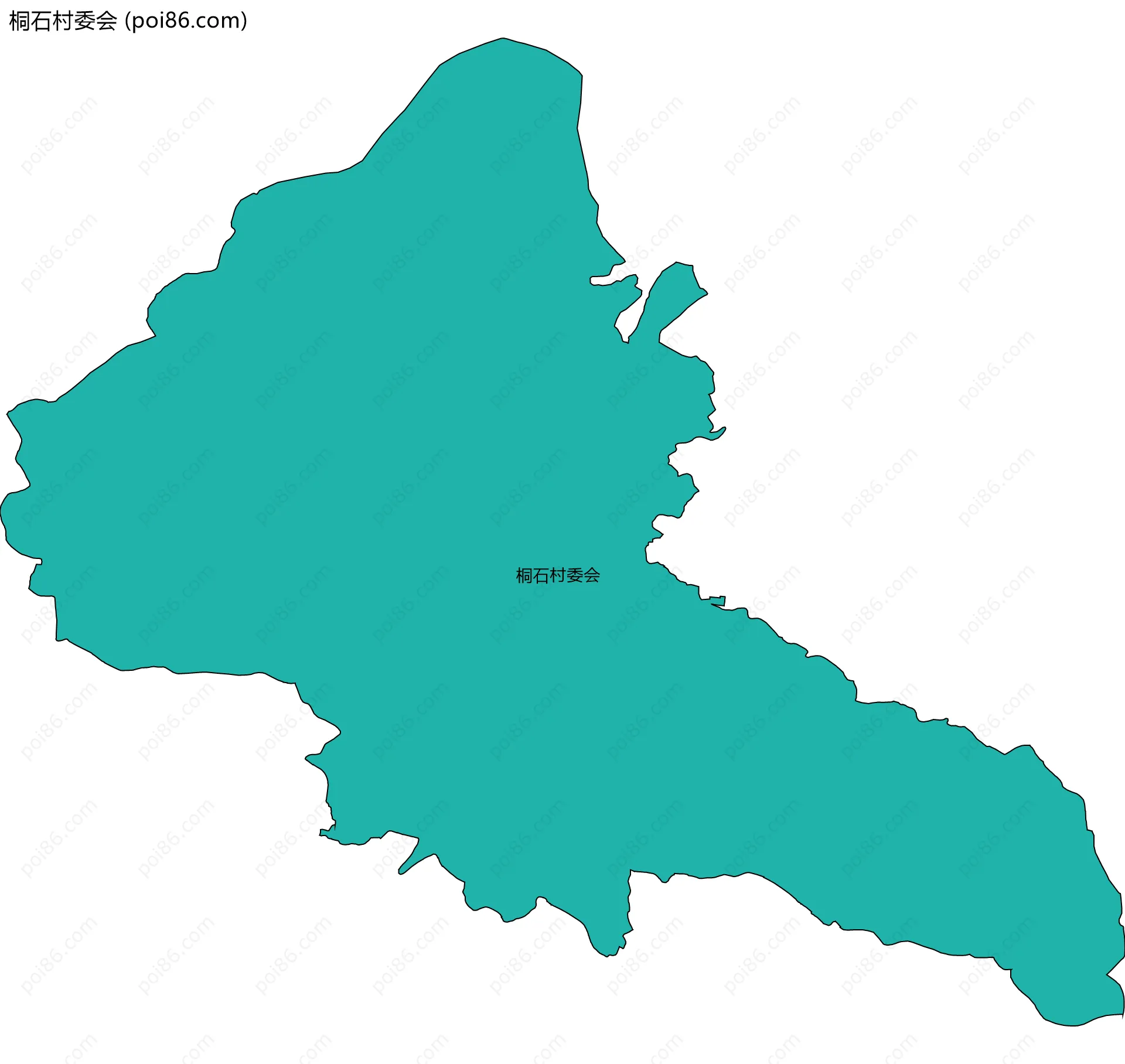桐石村委会边界地图