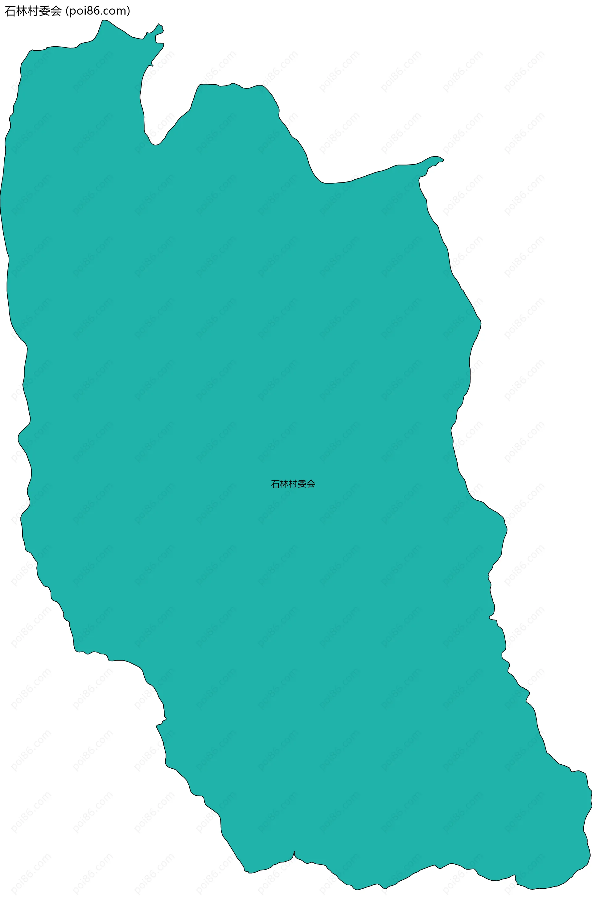 石林村委会边界地图