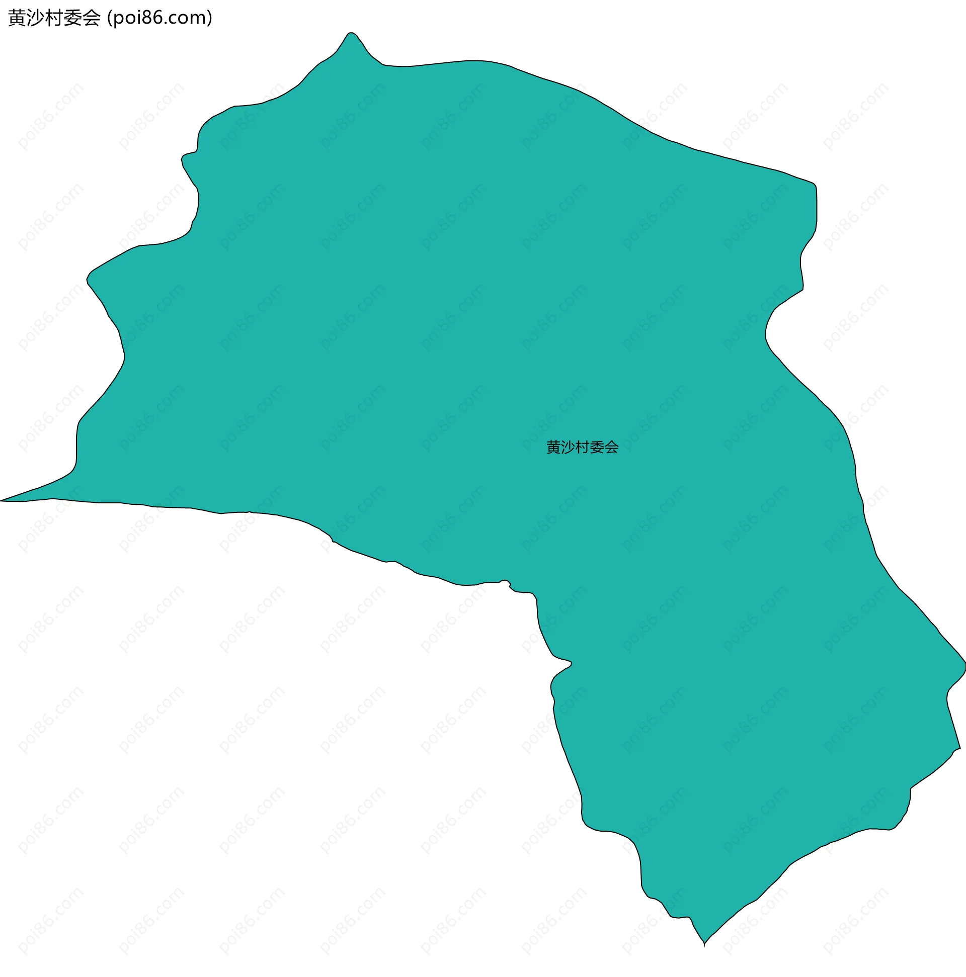 黄沙村委会边界地图
