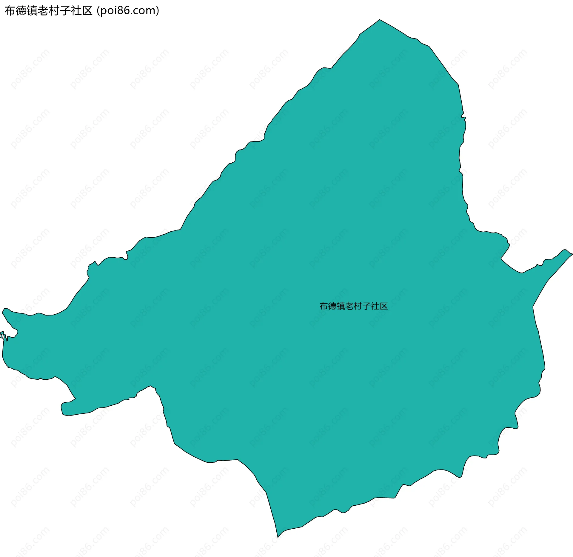 布德镇老村子社区边界地图