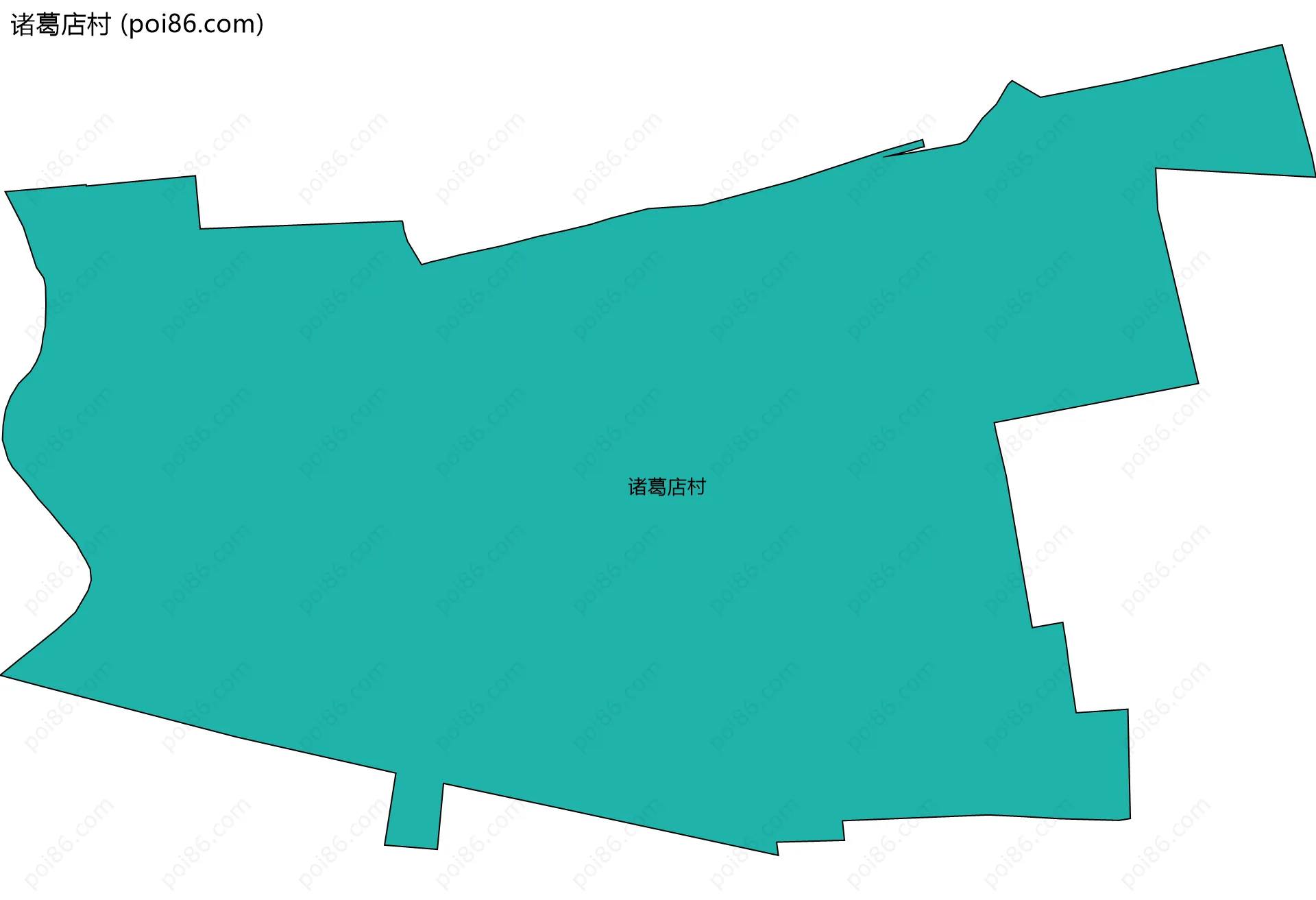 诸葛店村边界地图