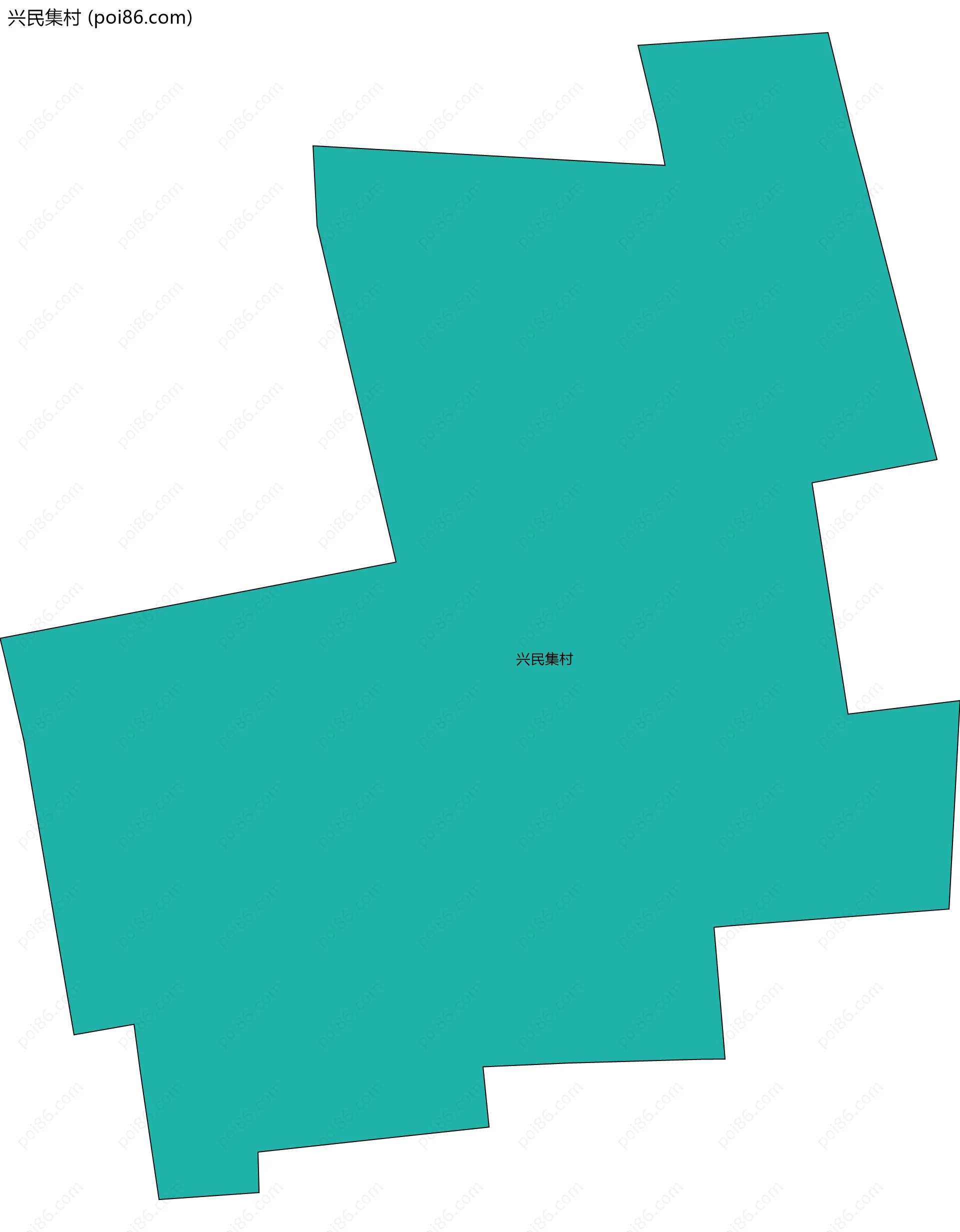 兴民集村边界地图