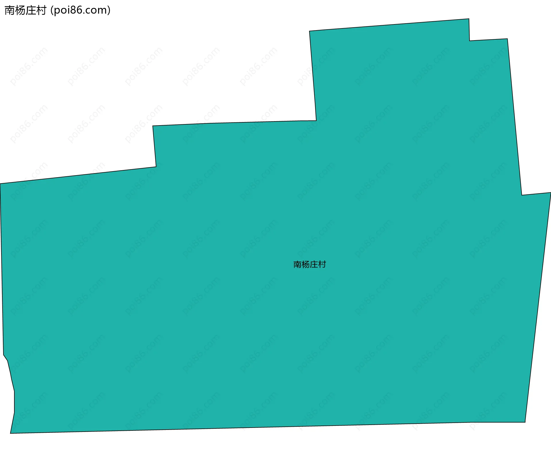 南杨庄村边界地图
