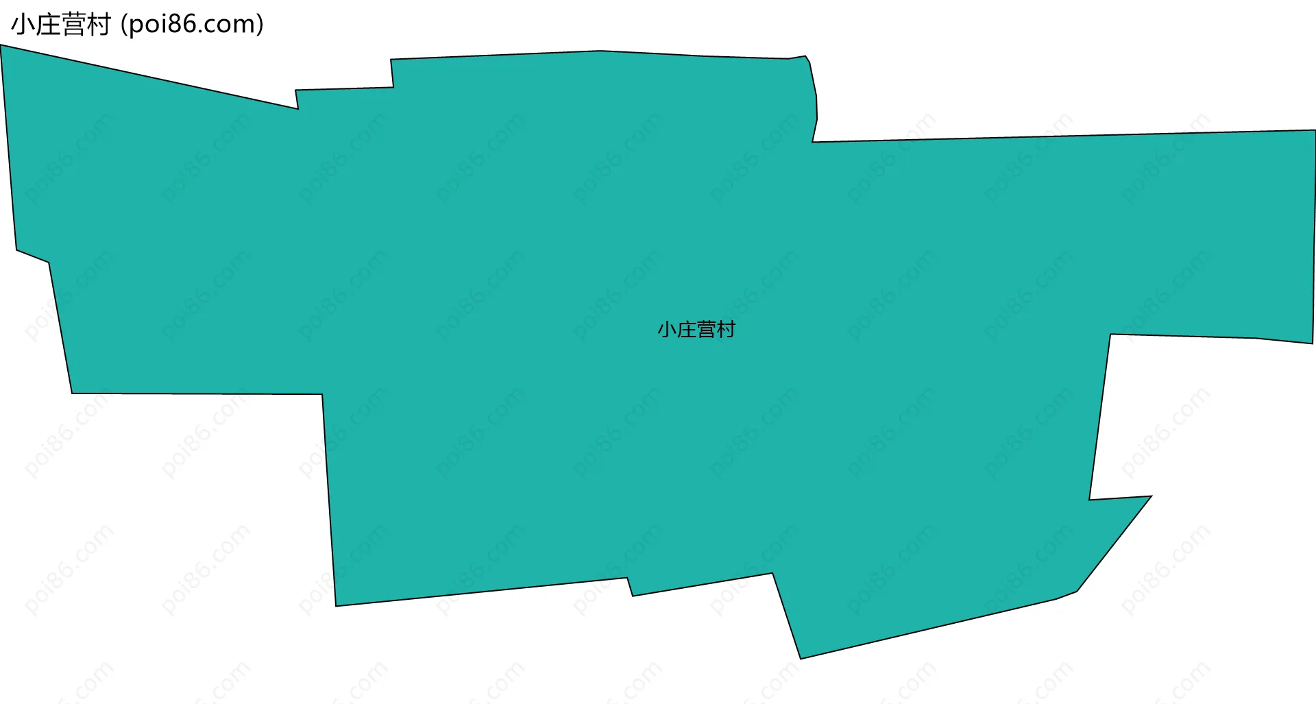 小庄营村边界地图
