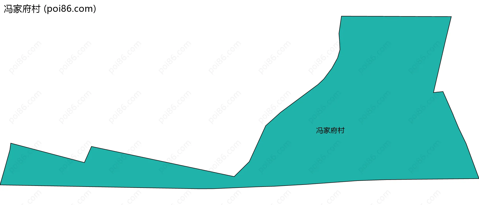 冯家府村边界地图