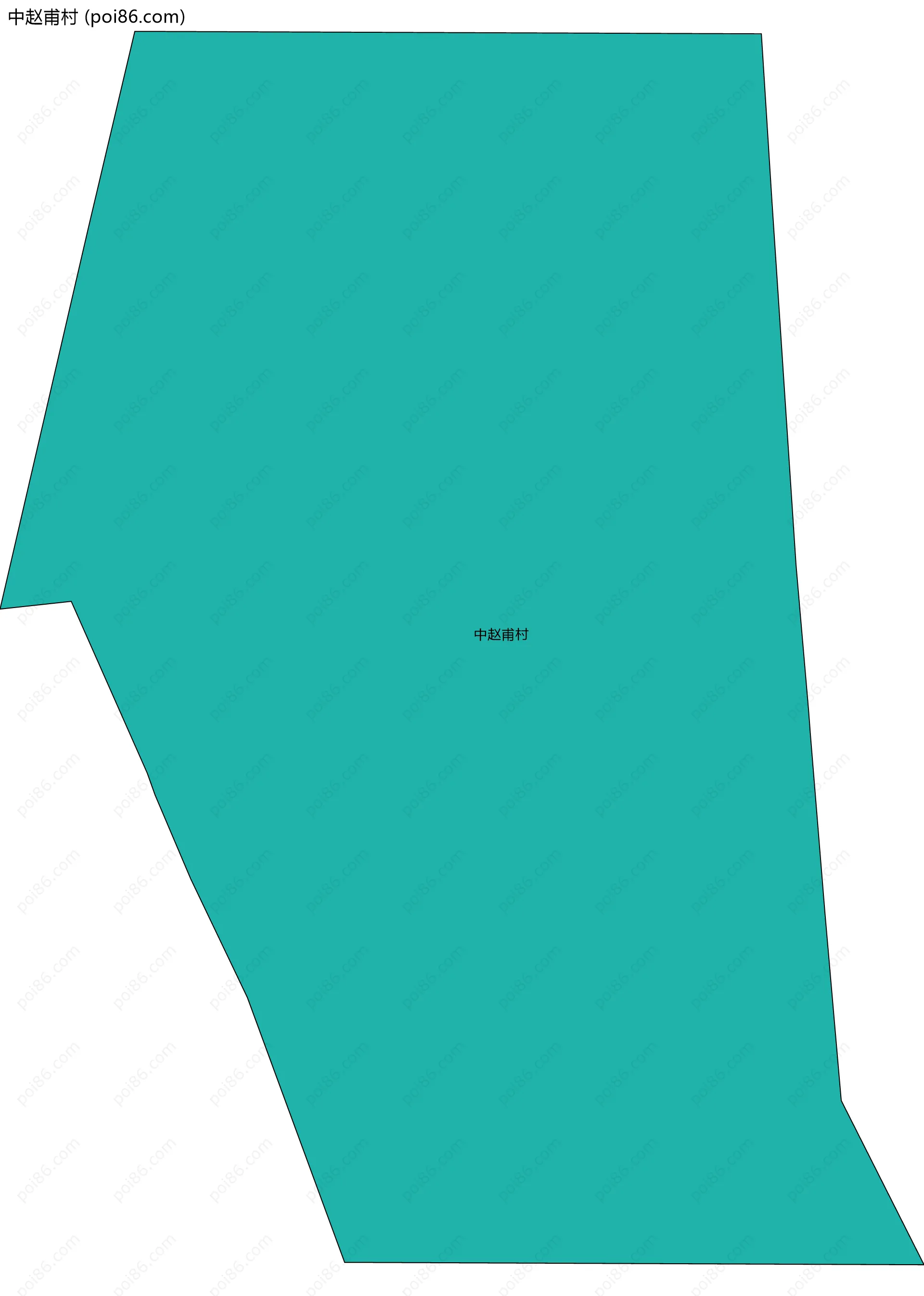 中赵甫村边界地图