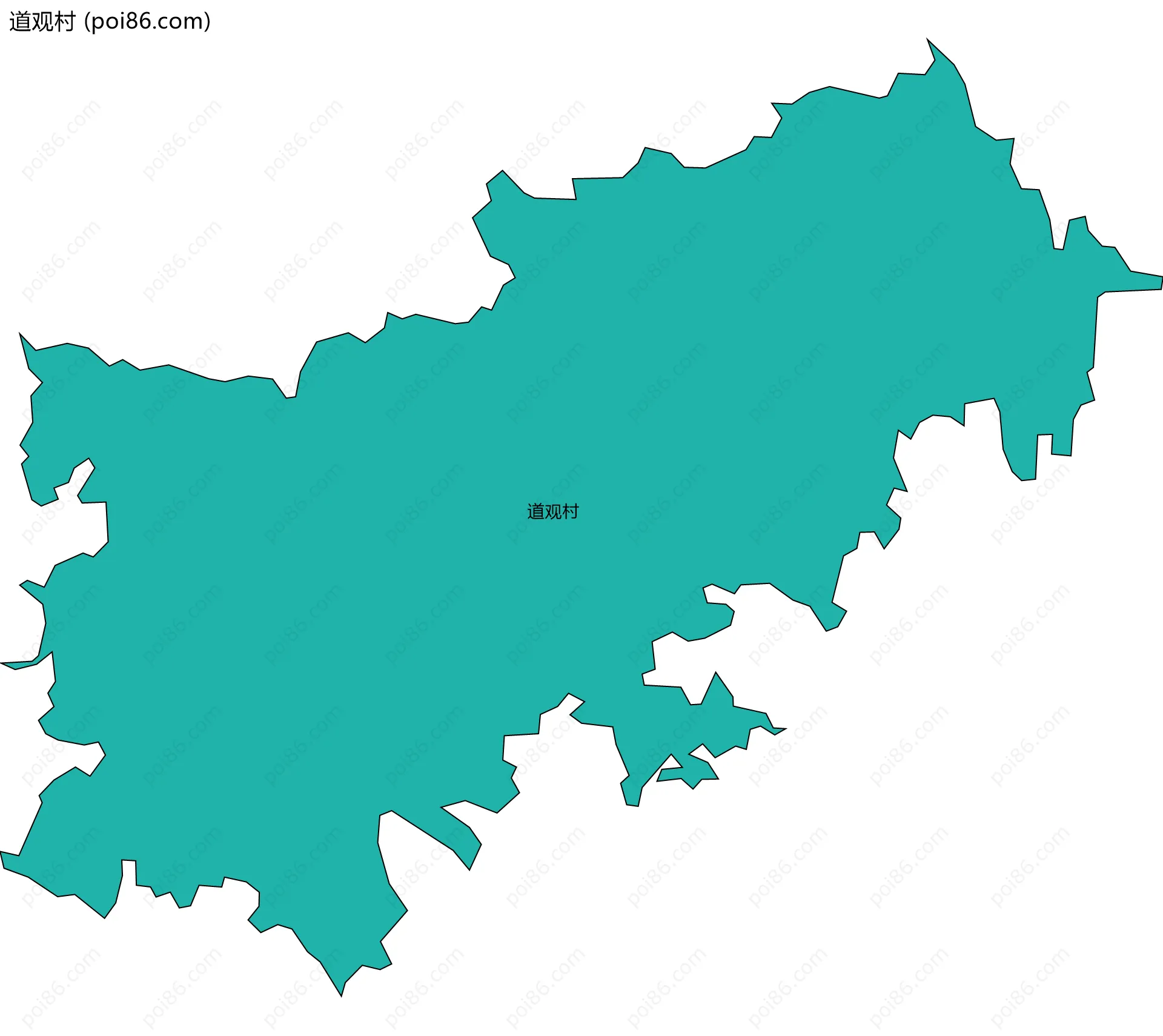 道观村边界地图