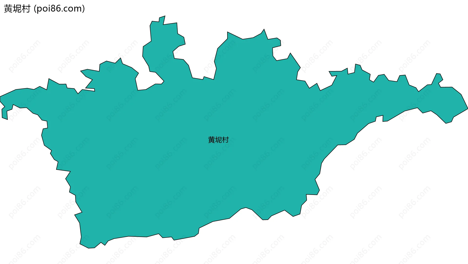 黄坭村边界地图