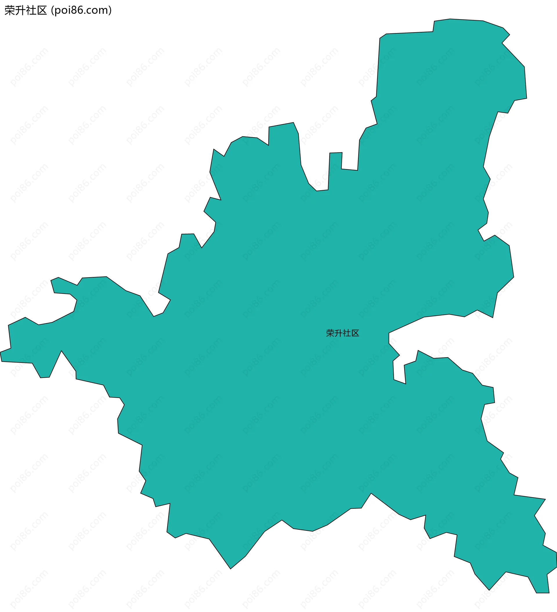 荣升社区边界地图