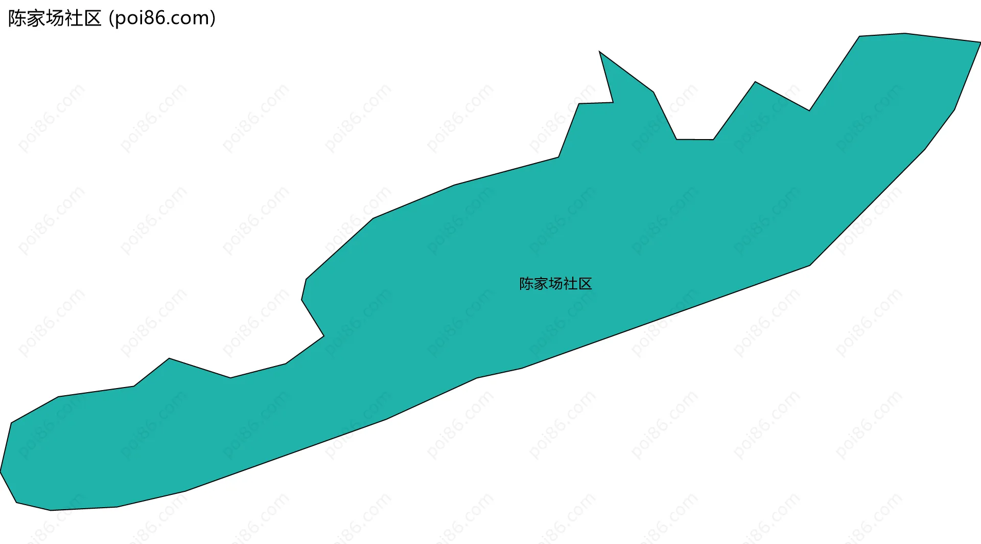 陈家场社区边界地图