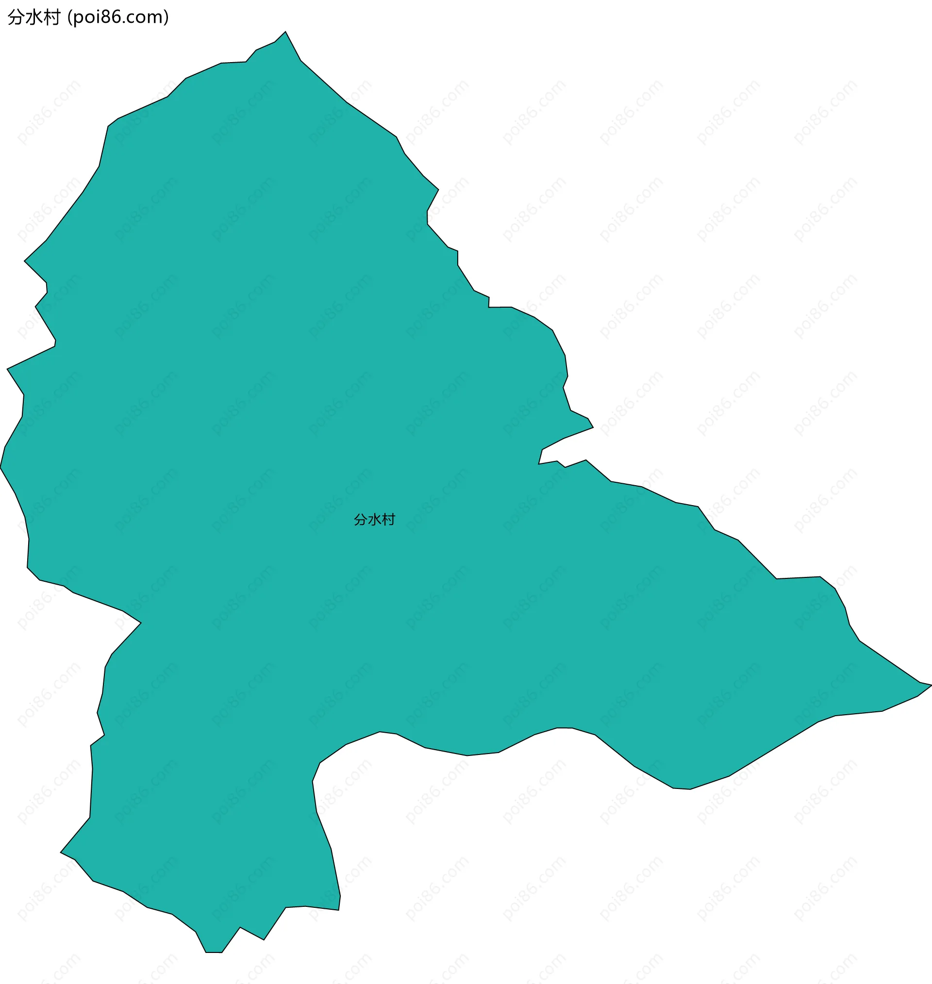 分水村边界地图
