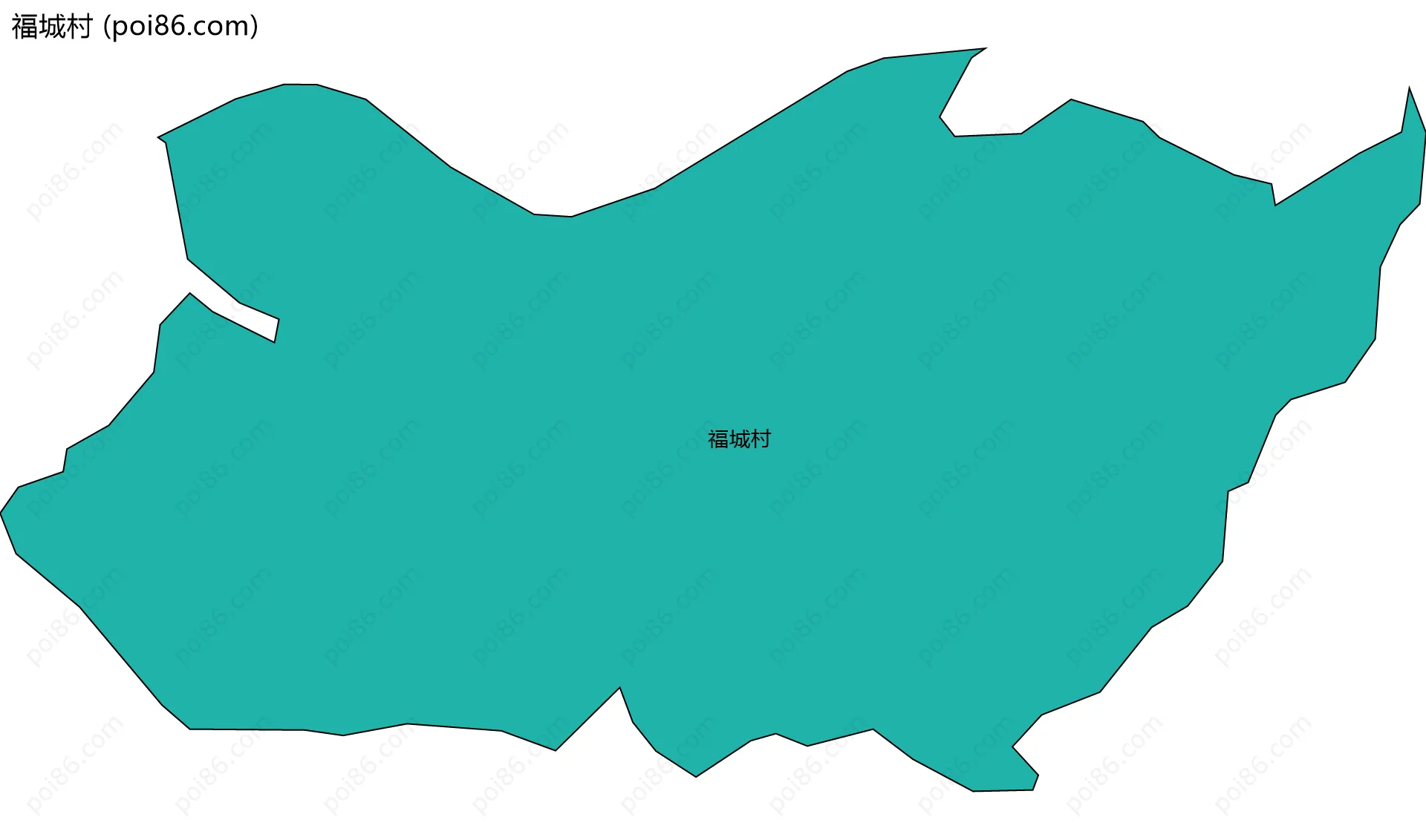 福城村边界地图