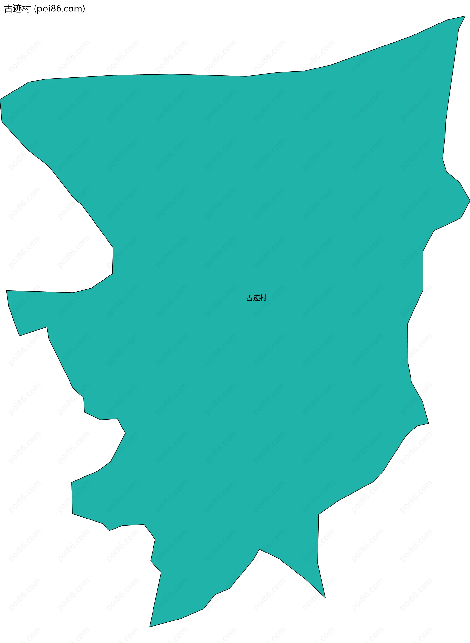 古迹村边界地图