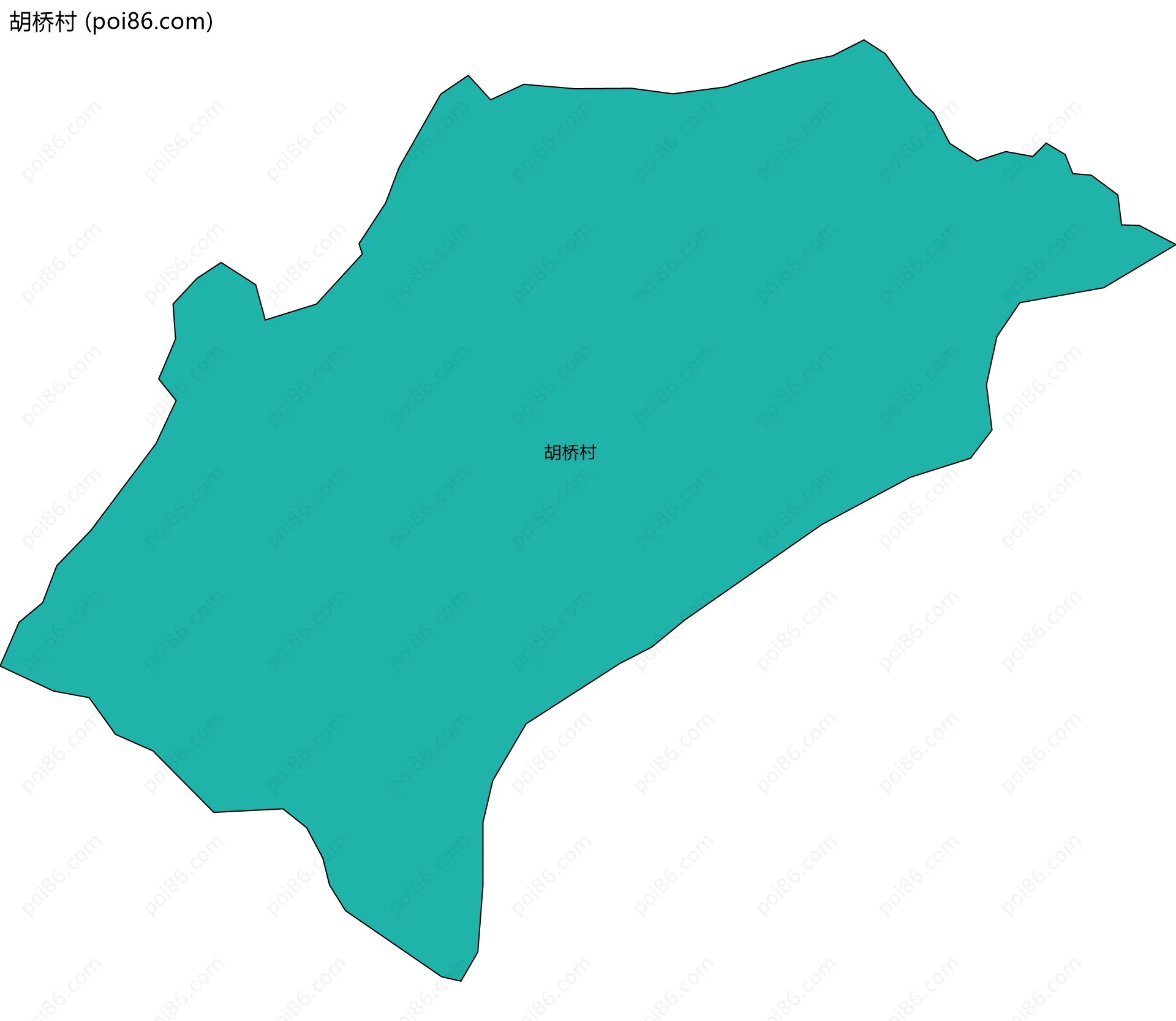 胡桥村边界地图