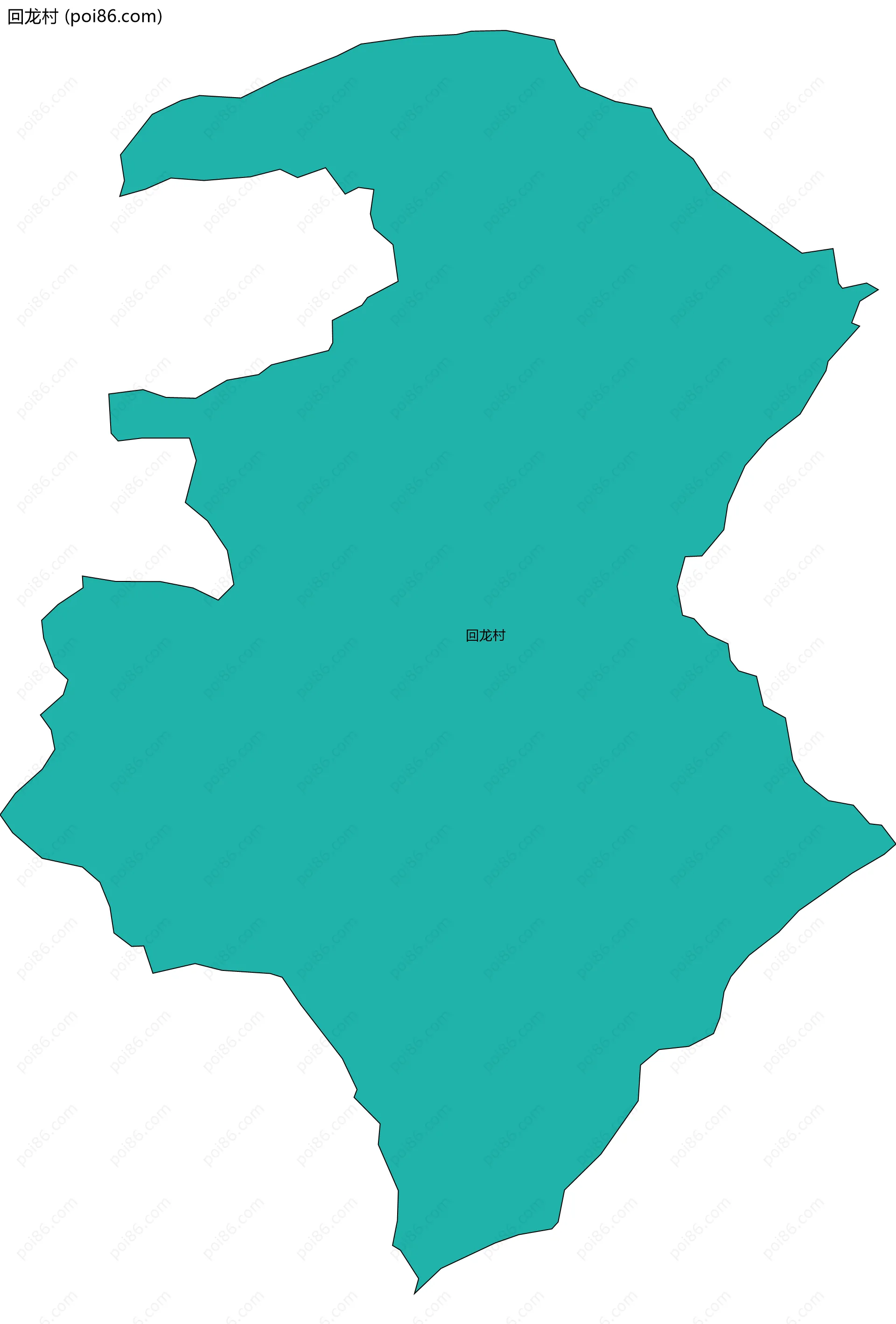 回龙村边界地图