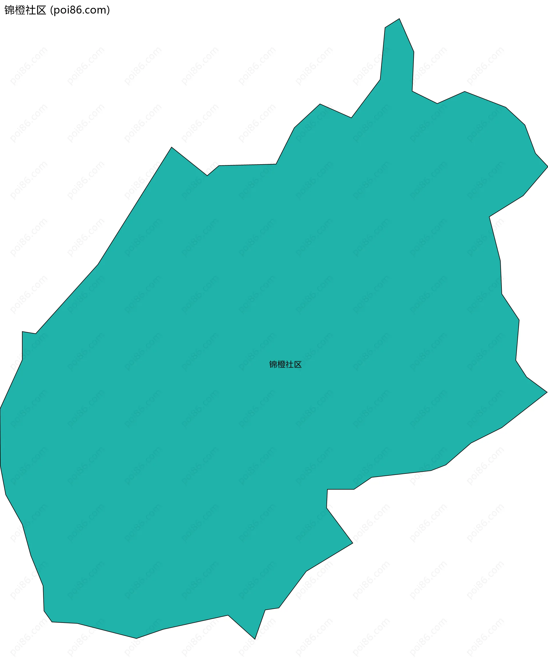 锦橙社区边界地图