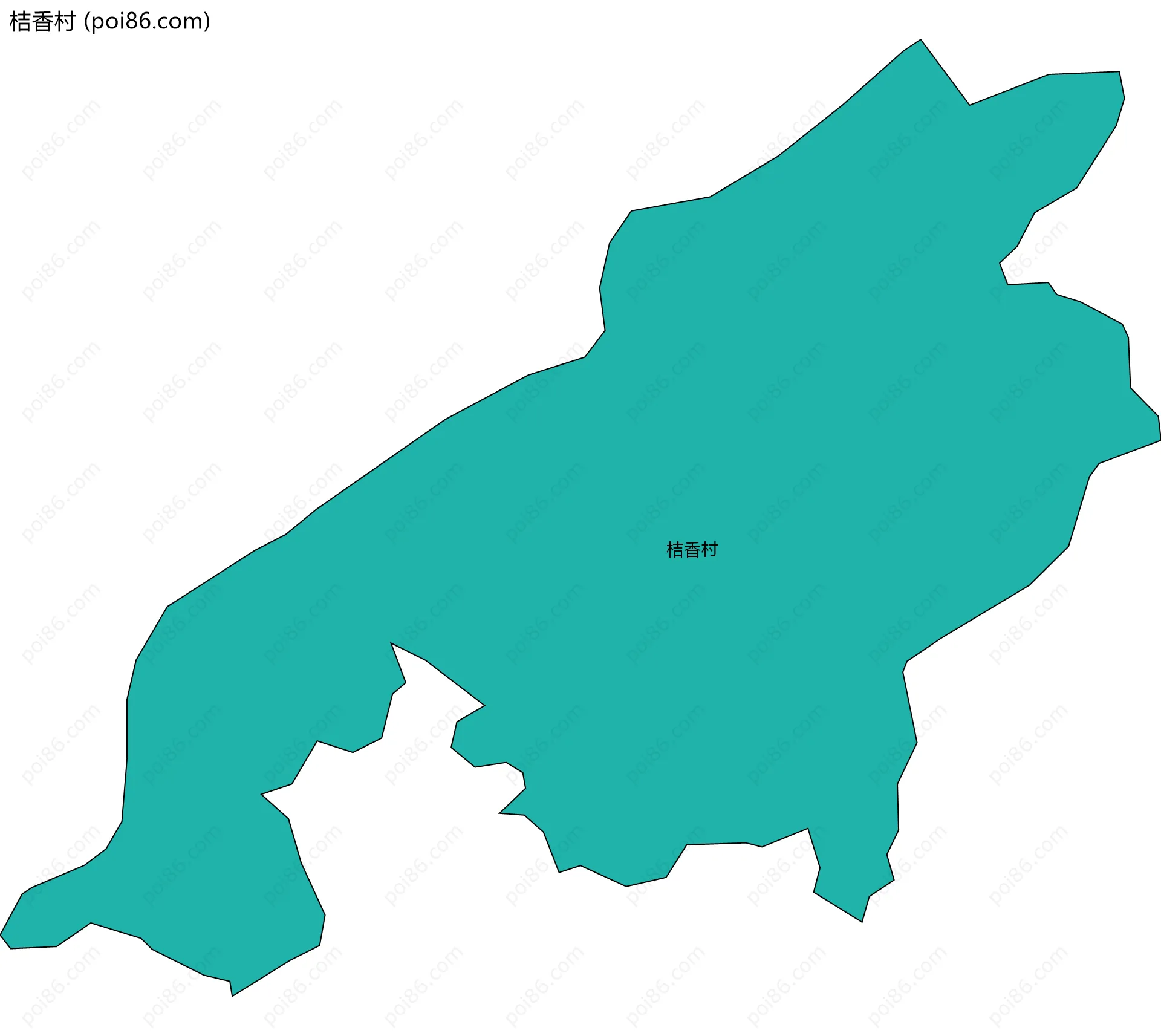 桔香村边界地图