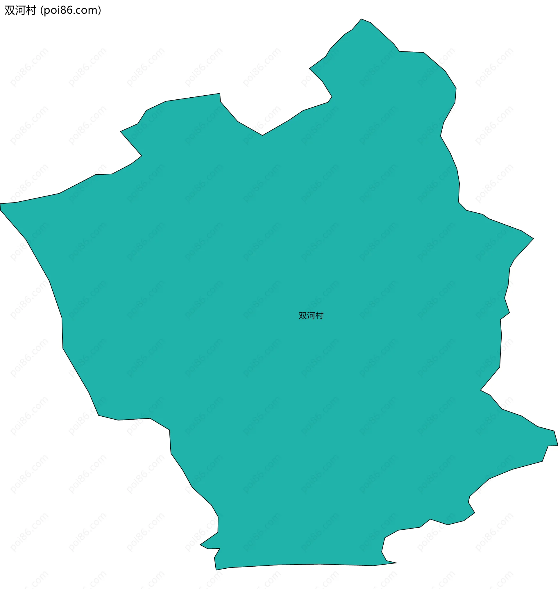 双河村边界地图