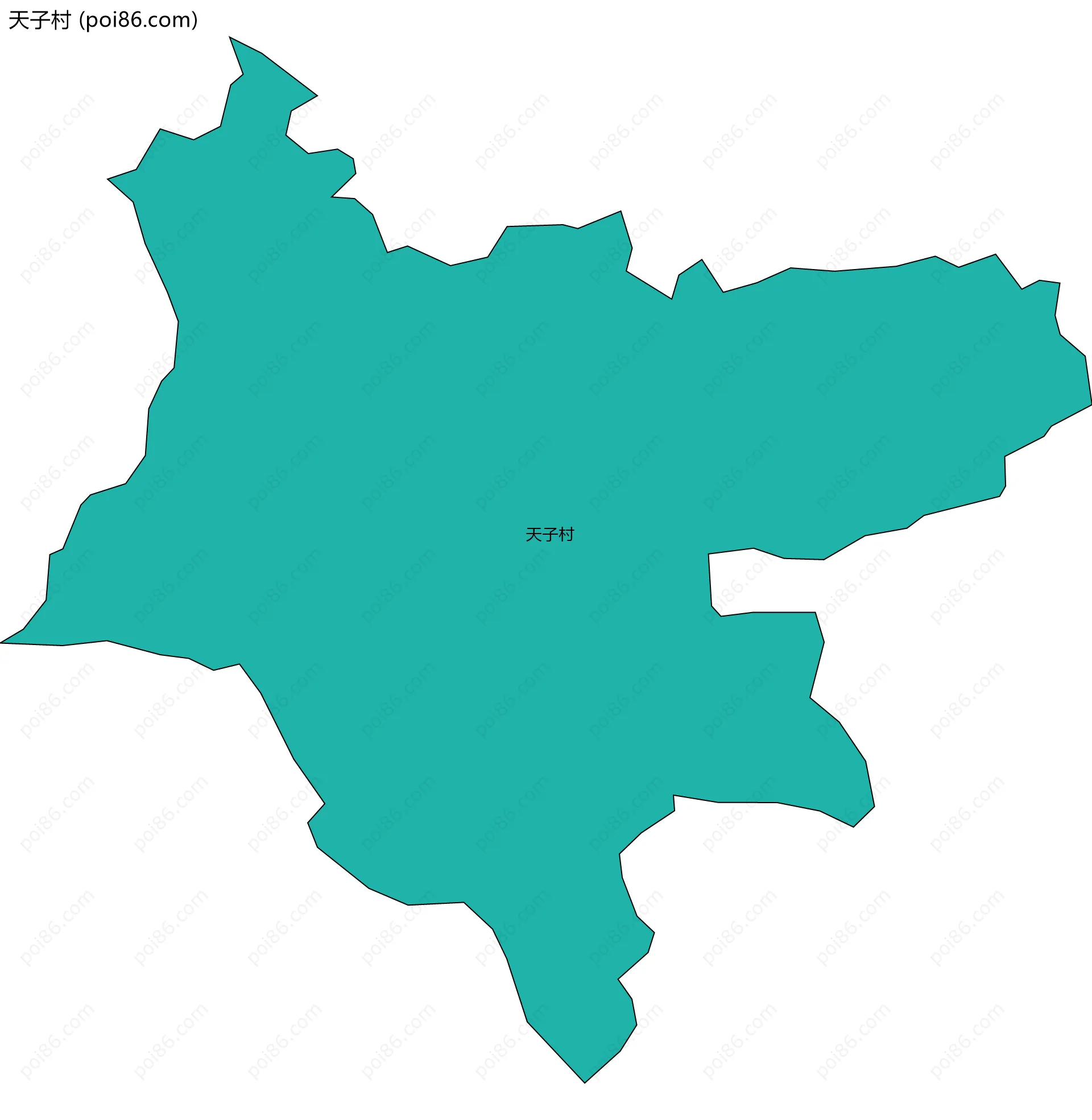 天子村边界地图