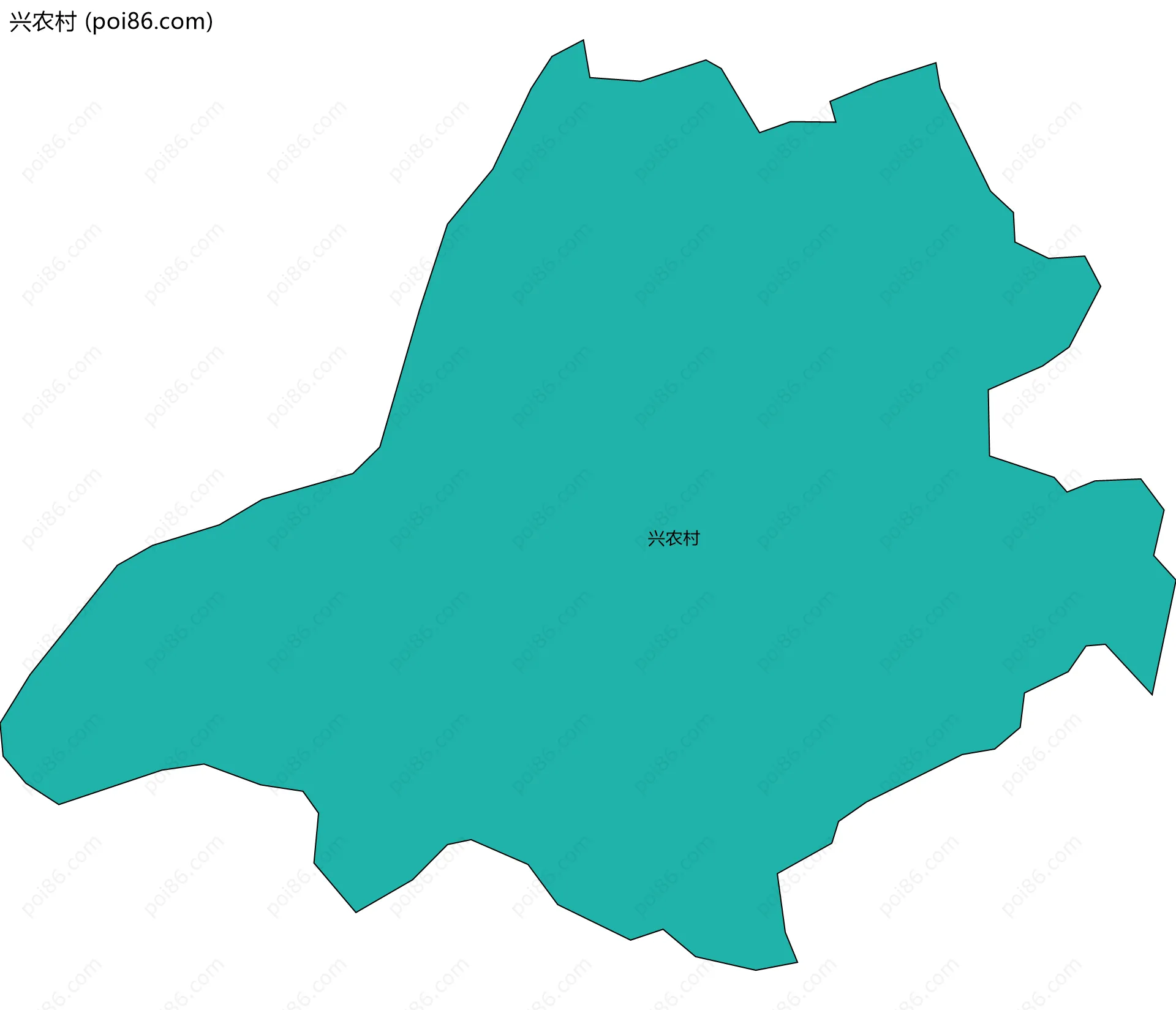 兴农村边界地图